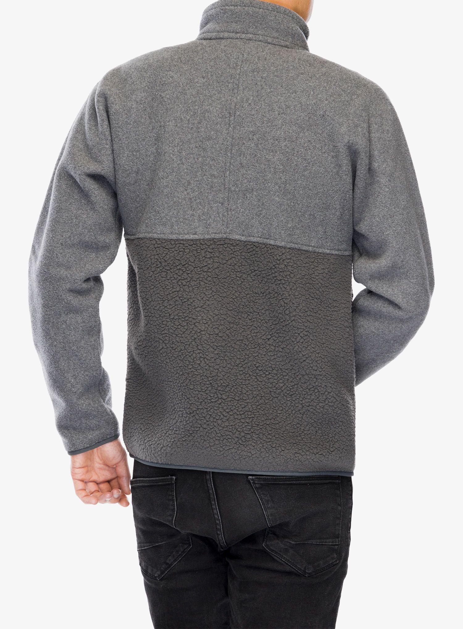 Flísová mikina Patagonia Retro Pile 1/2 Snap Pullover - forge grey