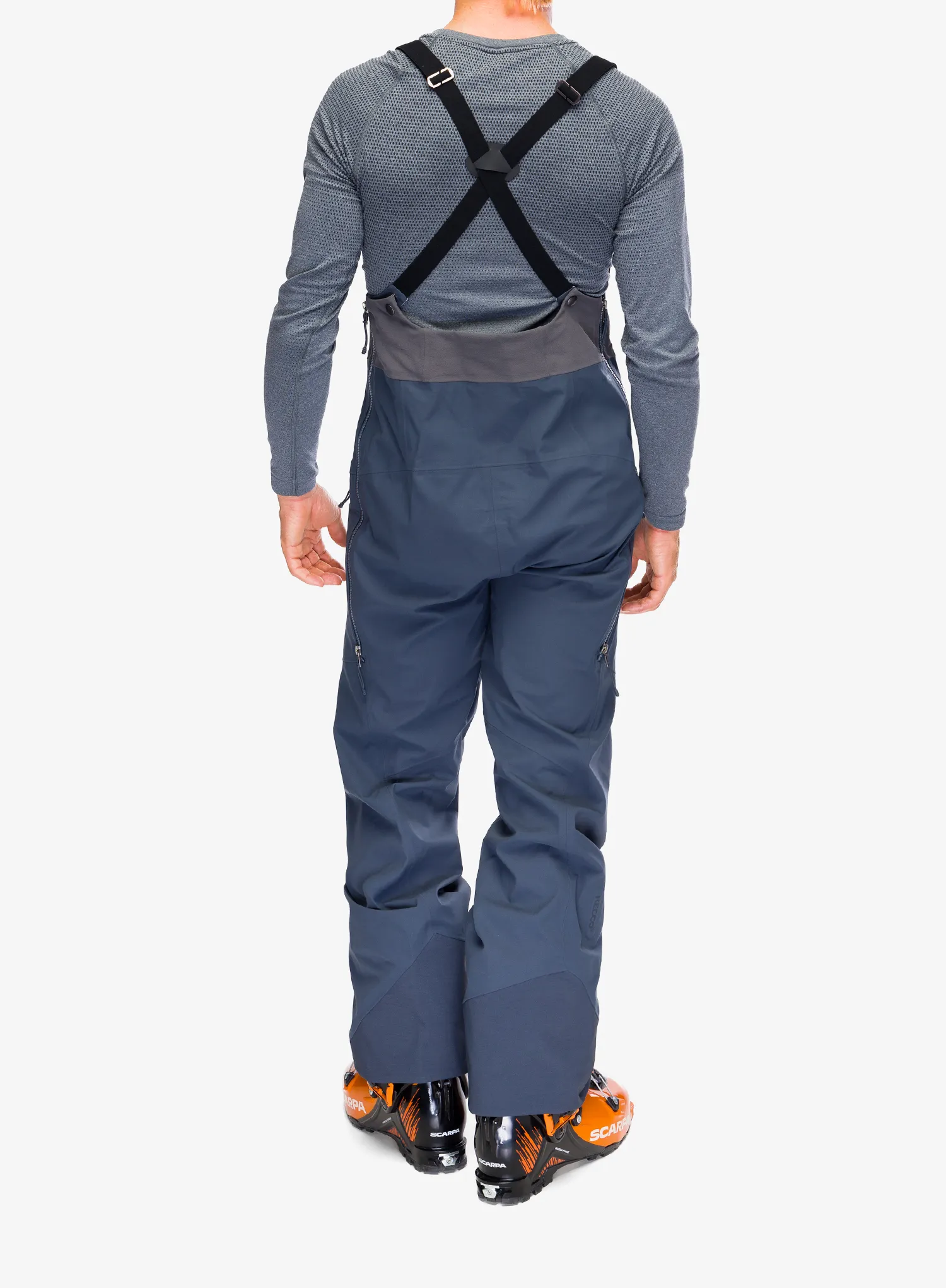 Trekingové nohavice Patagonia Snowdrifter Bibs - smolder blue
