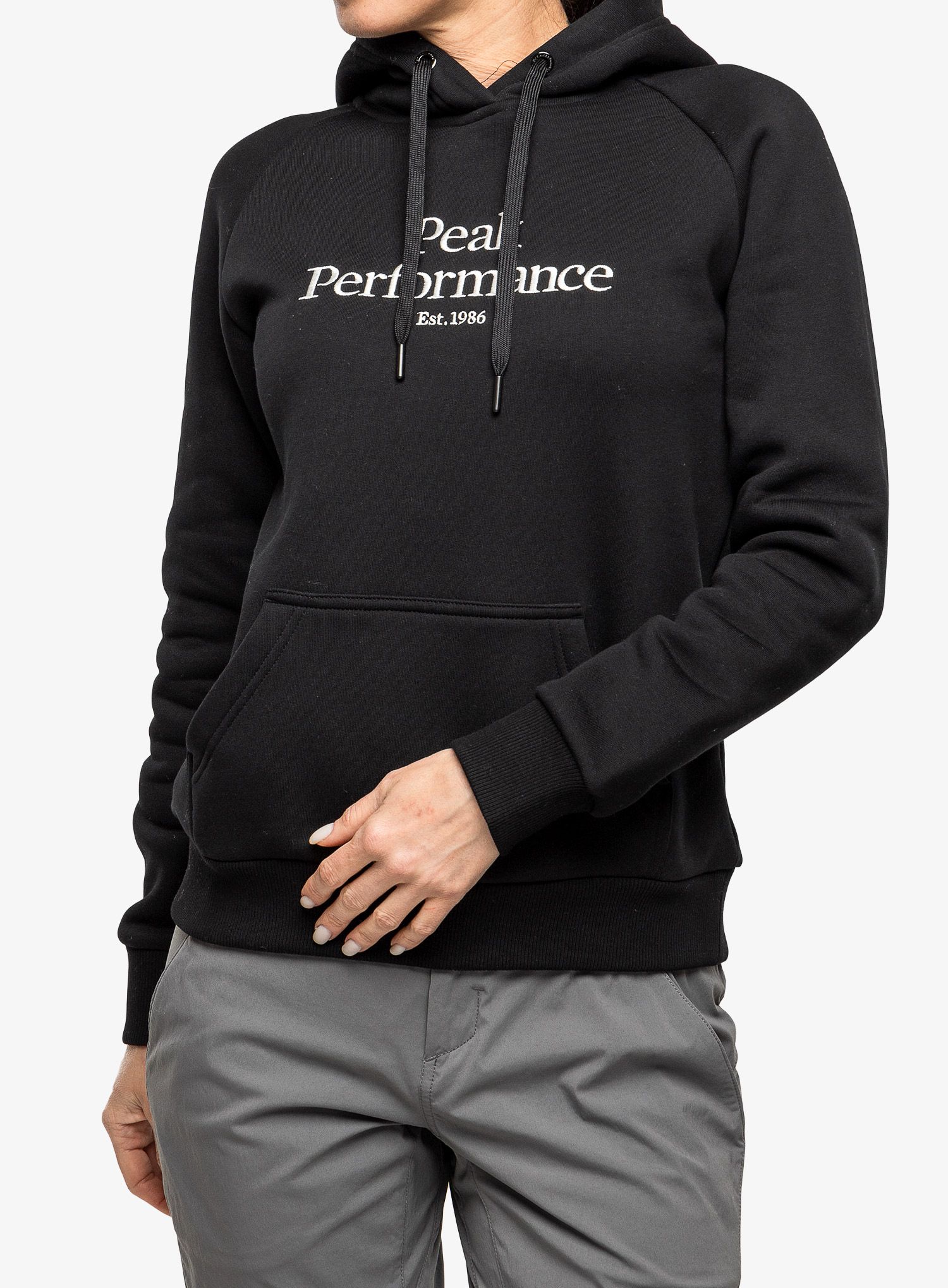 Dámska mikina s kapucňou Peak Performance Original Hood - black