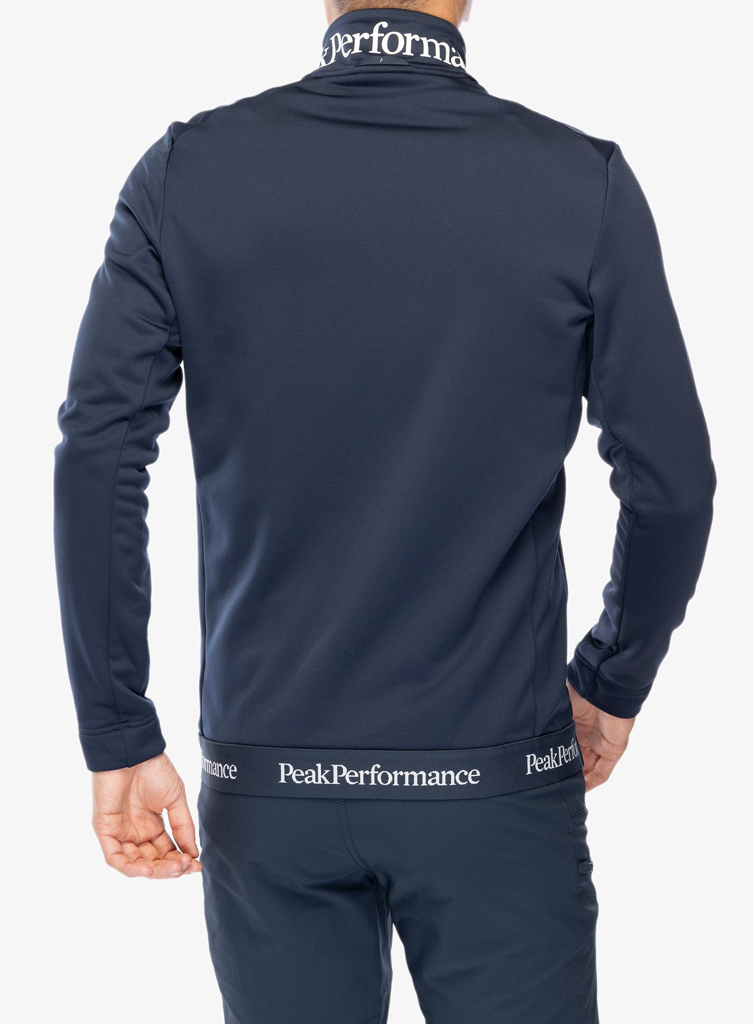 Mikina na zips Peak Performance Rider Tech Zip Jacket - blue shadow