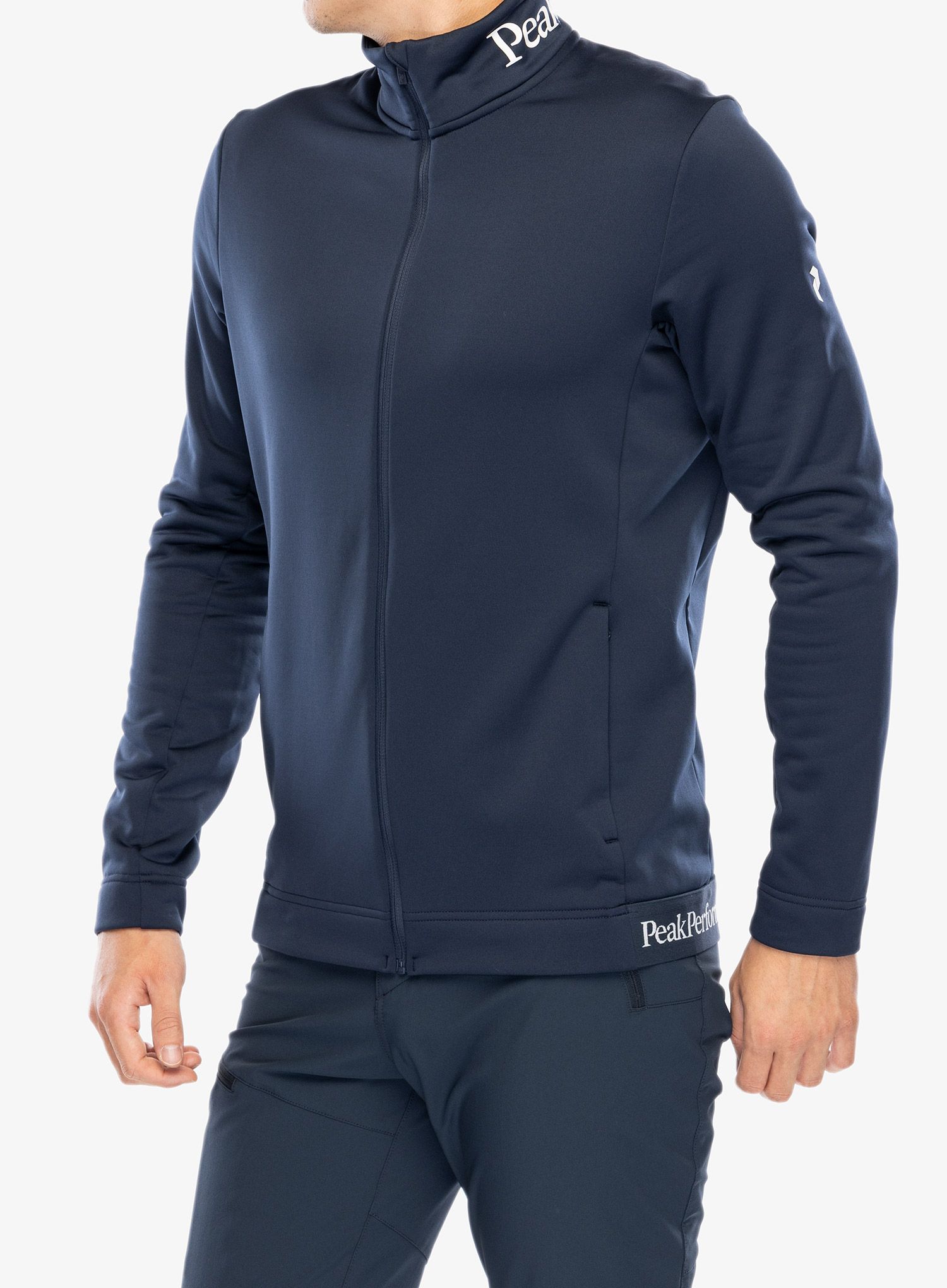 Mikina na zips Peak Performance Rider Tech Zip Jacket - blue shadow