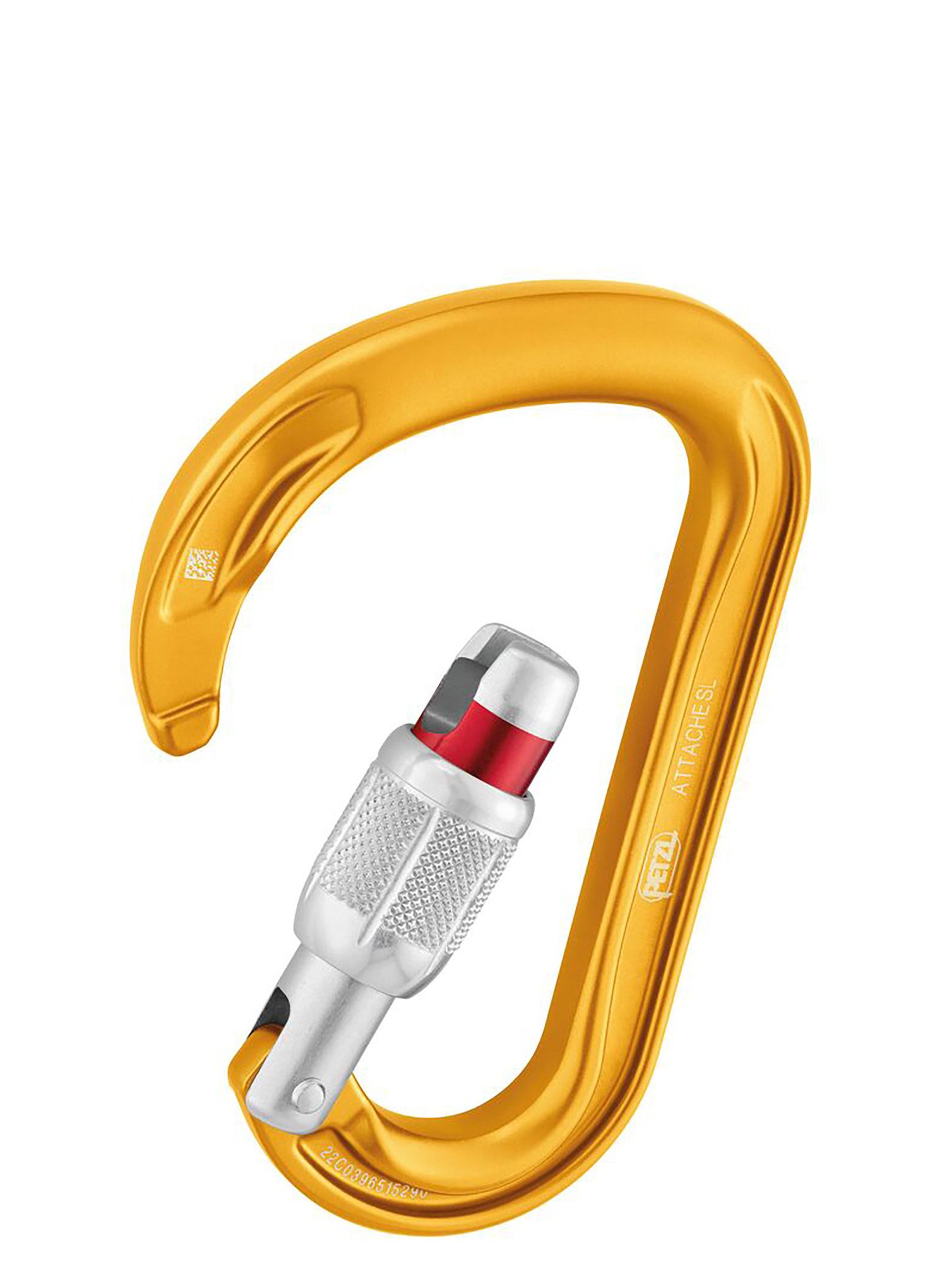 Karabína Petzl Attache Screw-Lock - yellow