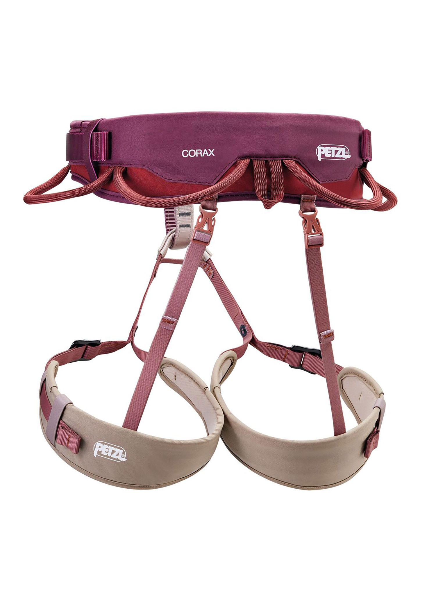 Horolezecký sedák Petzl Corax - dark red