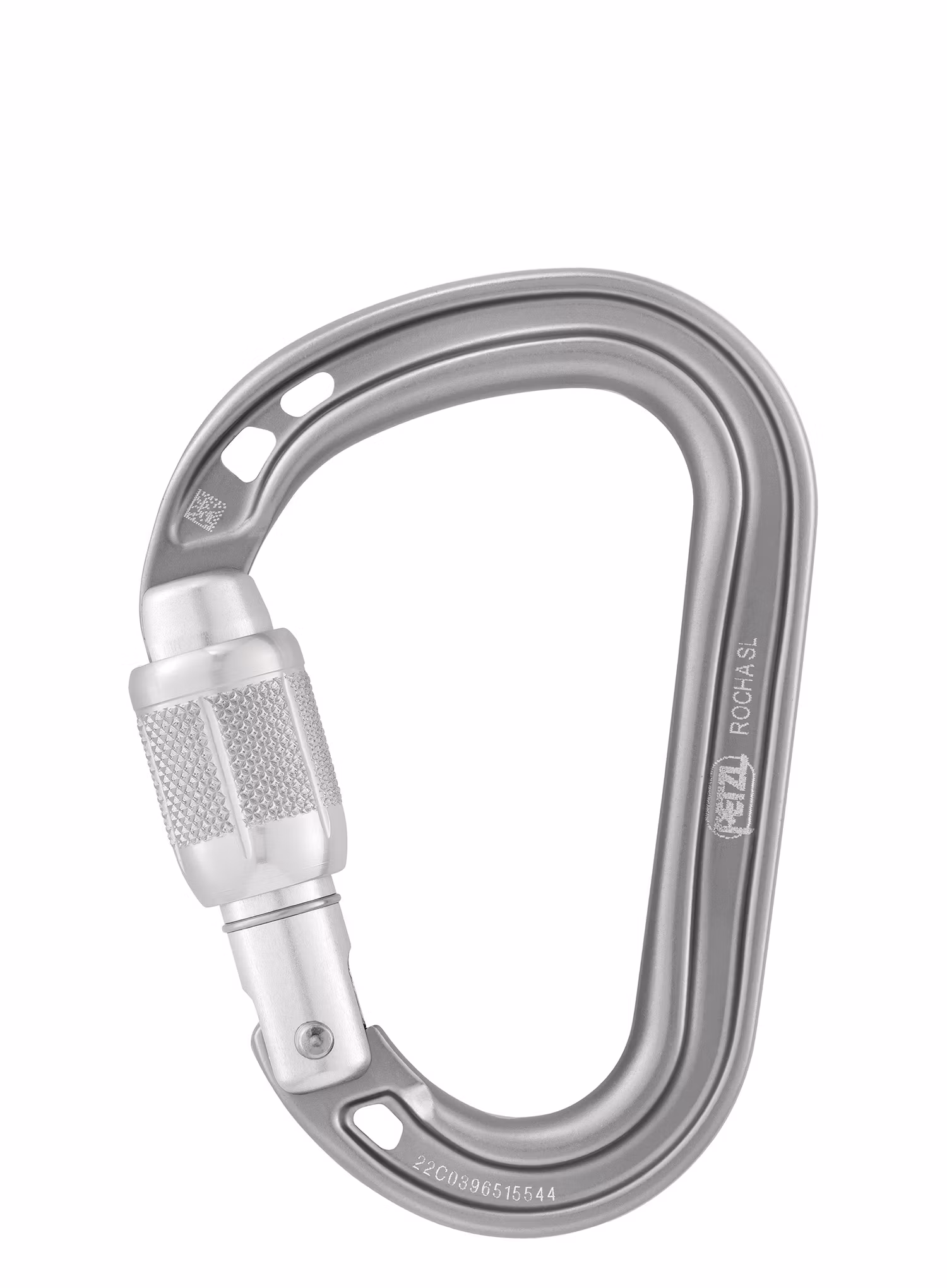 Karabína Petzl Rocha Screw-Lock - light grey