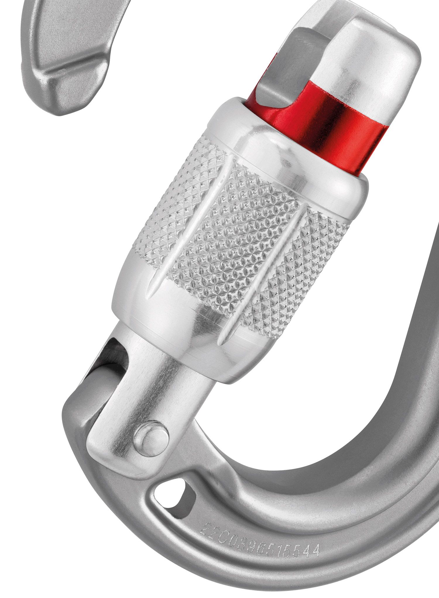 Karabína Petzl Rocha Screw-Lock - light grey