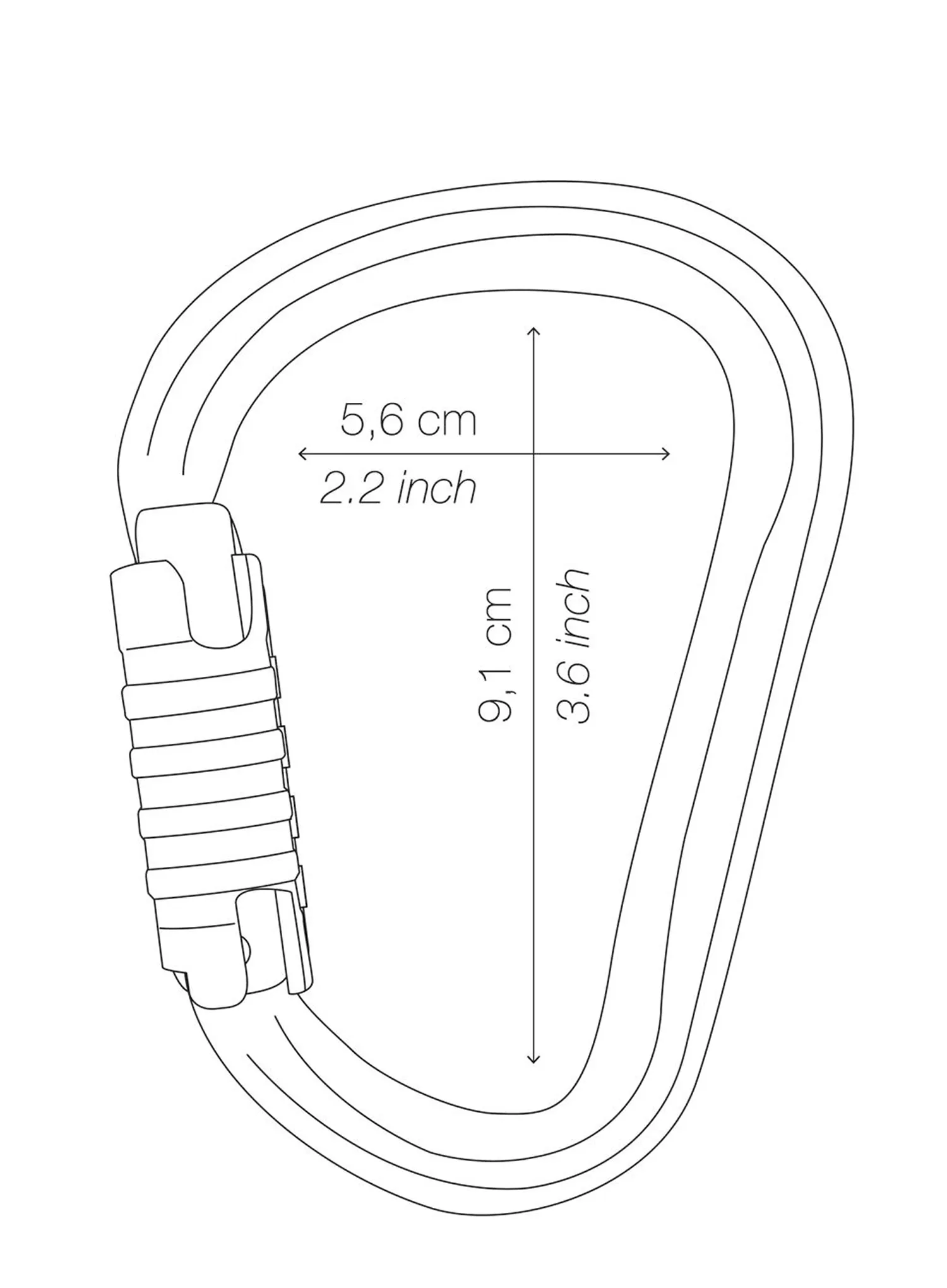 Karabína Petzl William Ball-Lock - gold