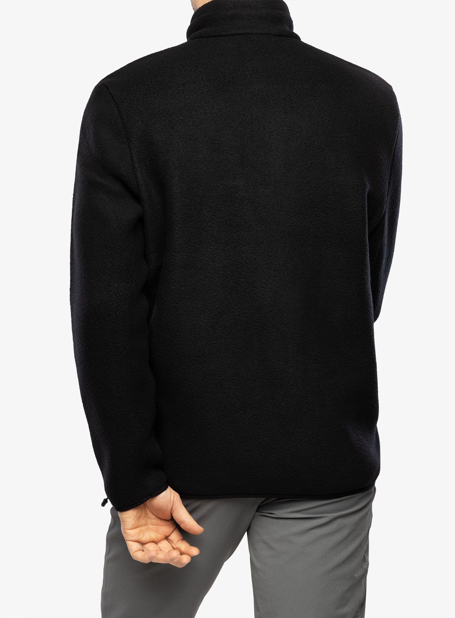 Flísová mikina Peak Performance Fleece Snap T-Neck - black