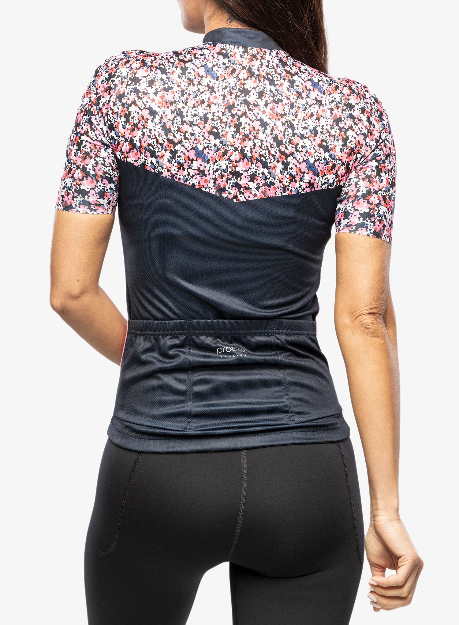 Dámske cyklistické tričko Protest Prtcacao Cycling Jersey Short Sleeve - pink tulip