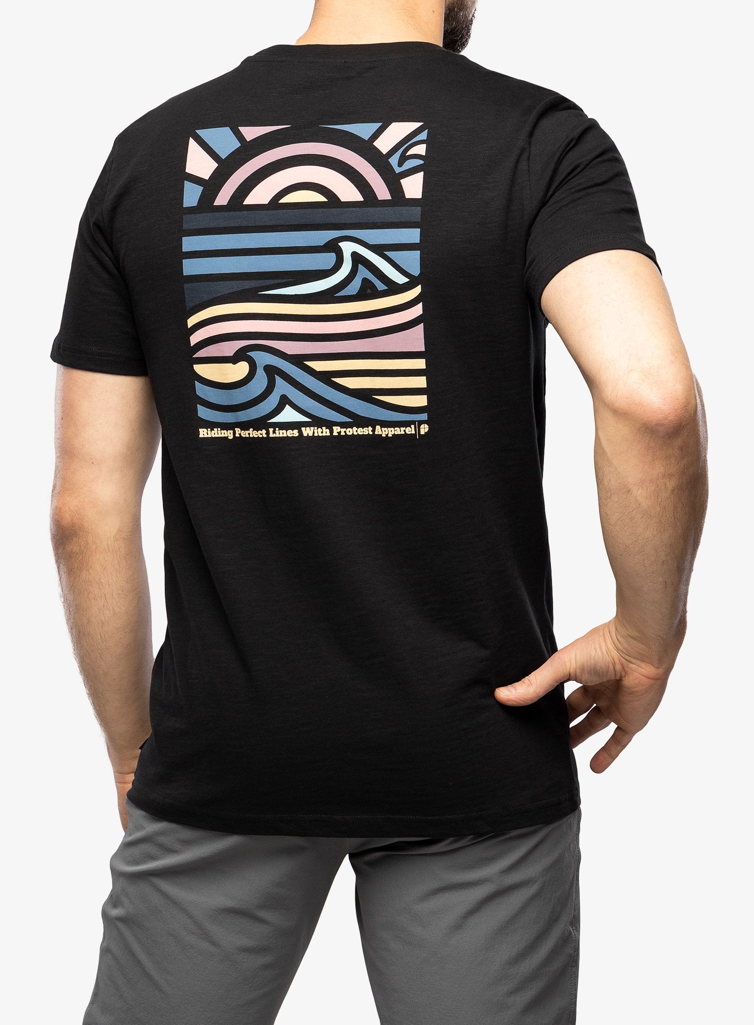 Tričko s potlačou Protest Prtholbox T-Shirt - true black