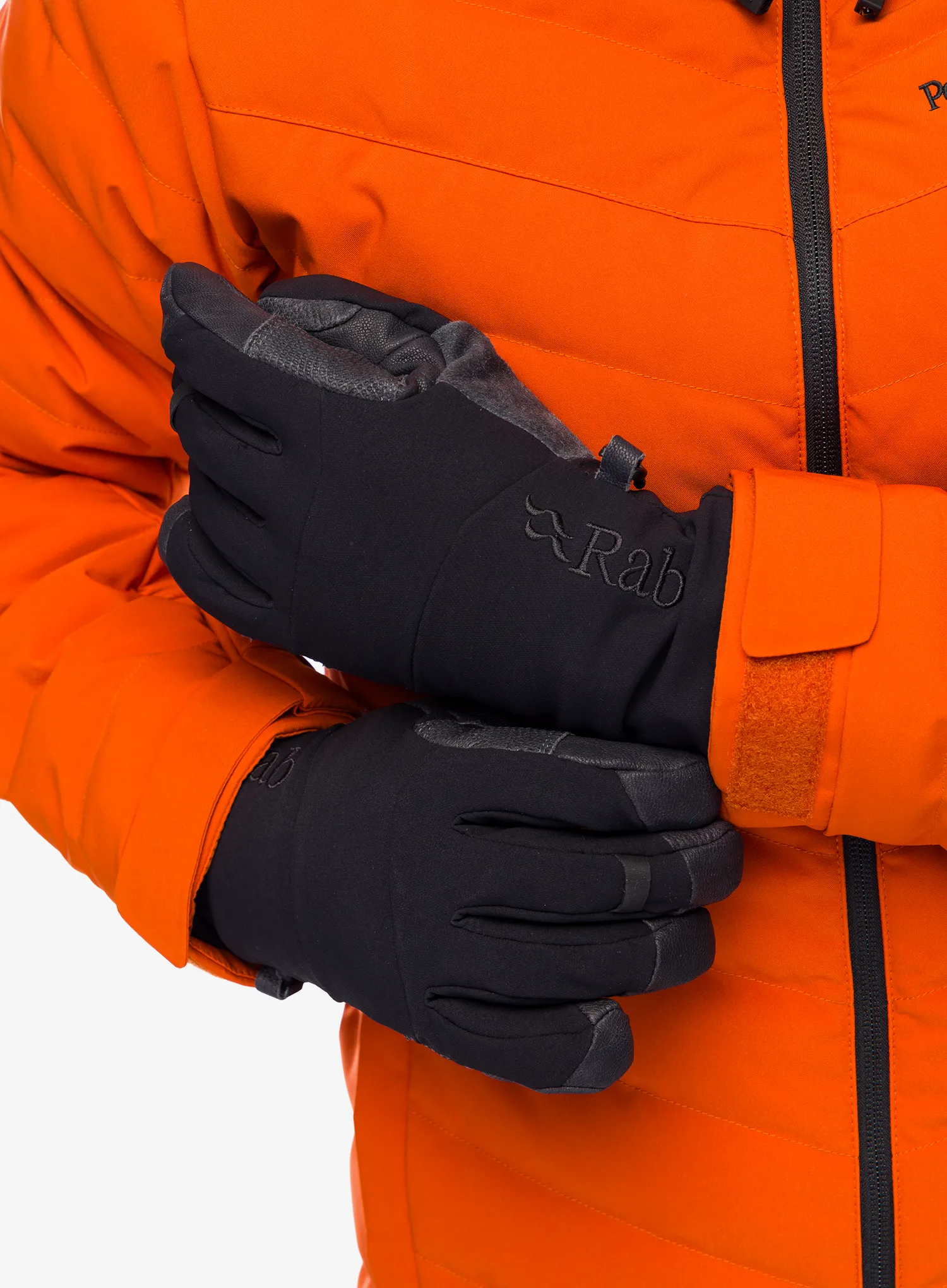 Rukavice softshell Rab Baltoro Glove - black