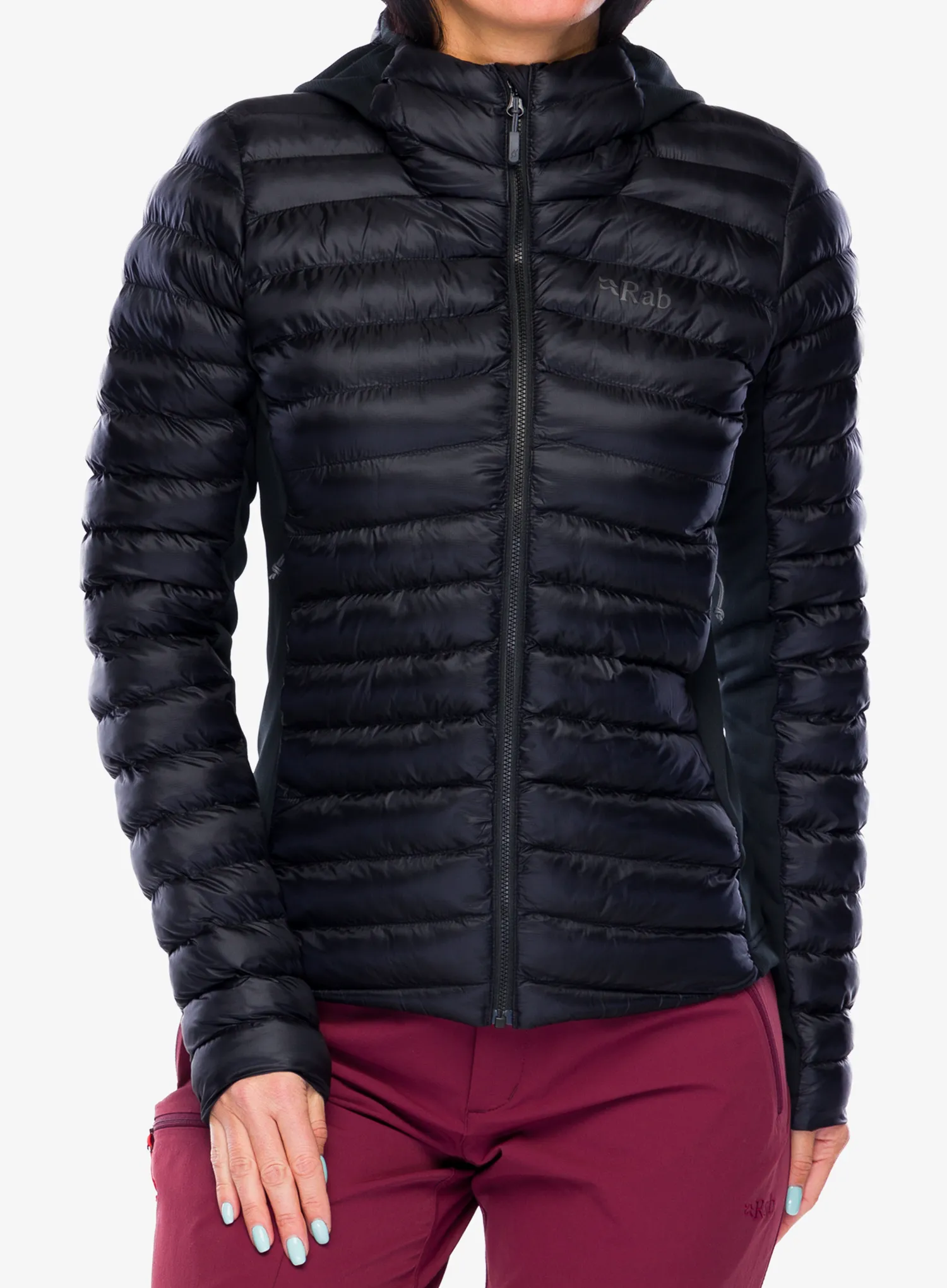 Zateplená bunda dámska Rab Cirrus Flex Hoody - black