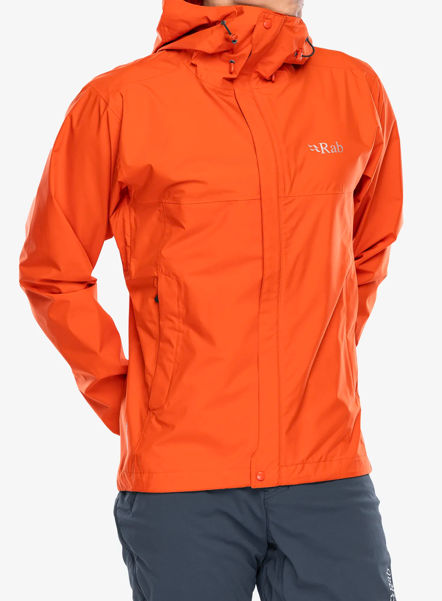 Nepremokavá bunda Rab Downpour Eco Jacket - firecracker