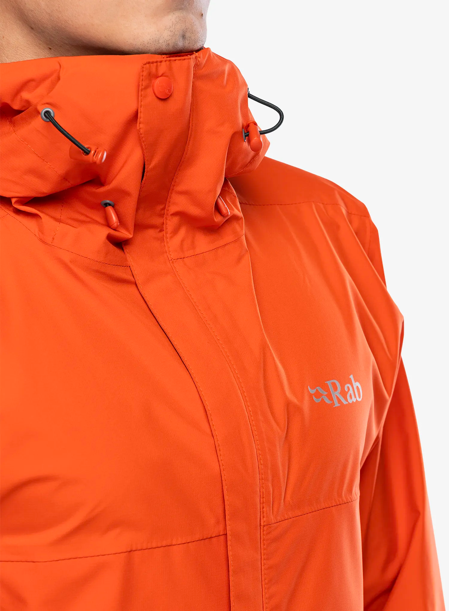 Nepremokavá bunda Rab Downpour Eco Jacket - firecracker