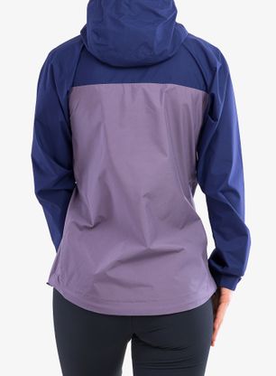 Nepremokavá bunda dámska Rab Downpour Eco Jacket - patriot blue/purple sage
