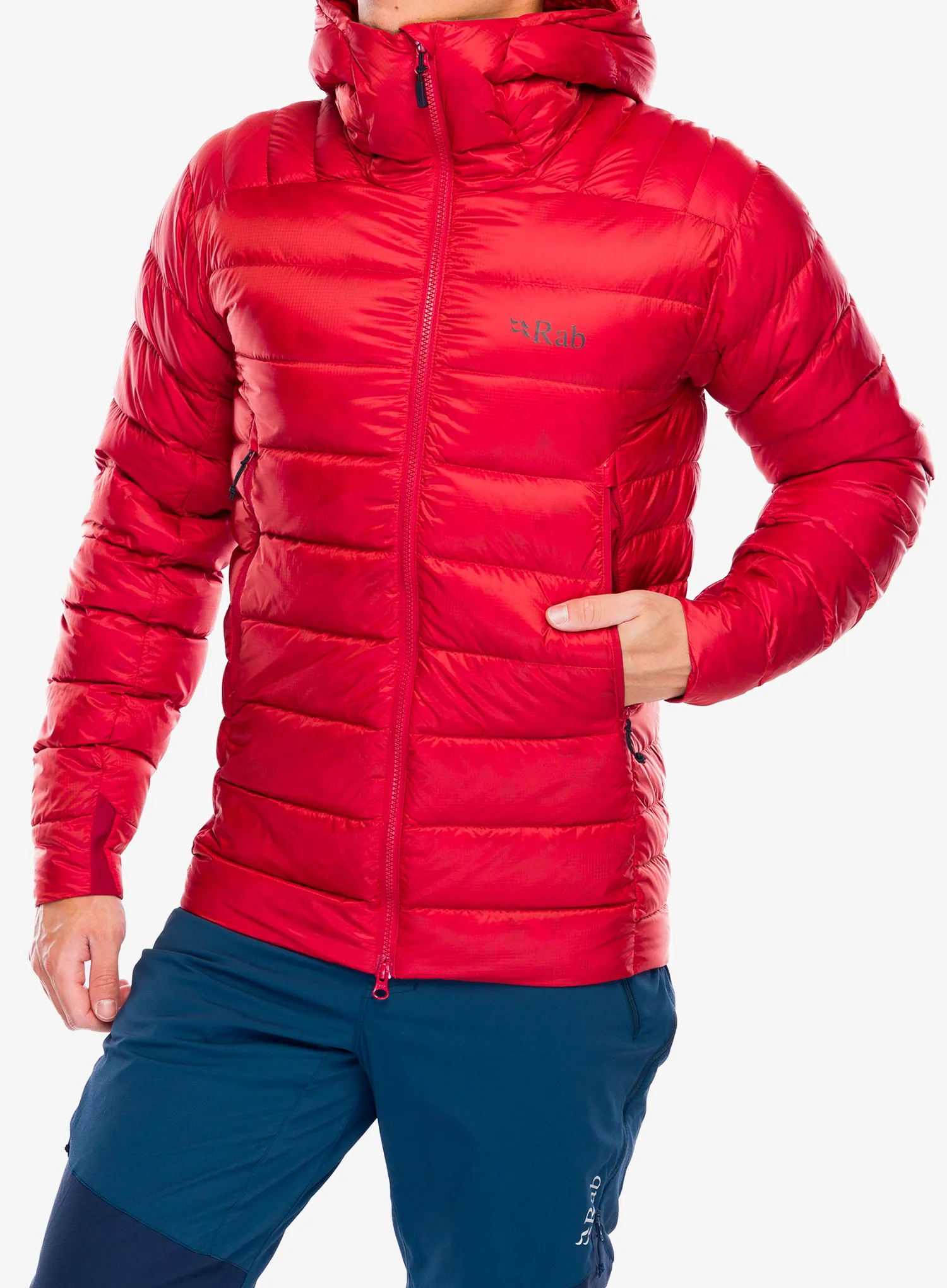 Páperová bunda Rab Electron Pro Jacket - tuscan red