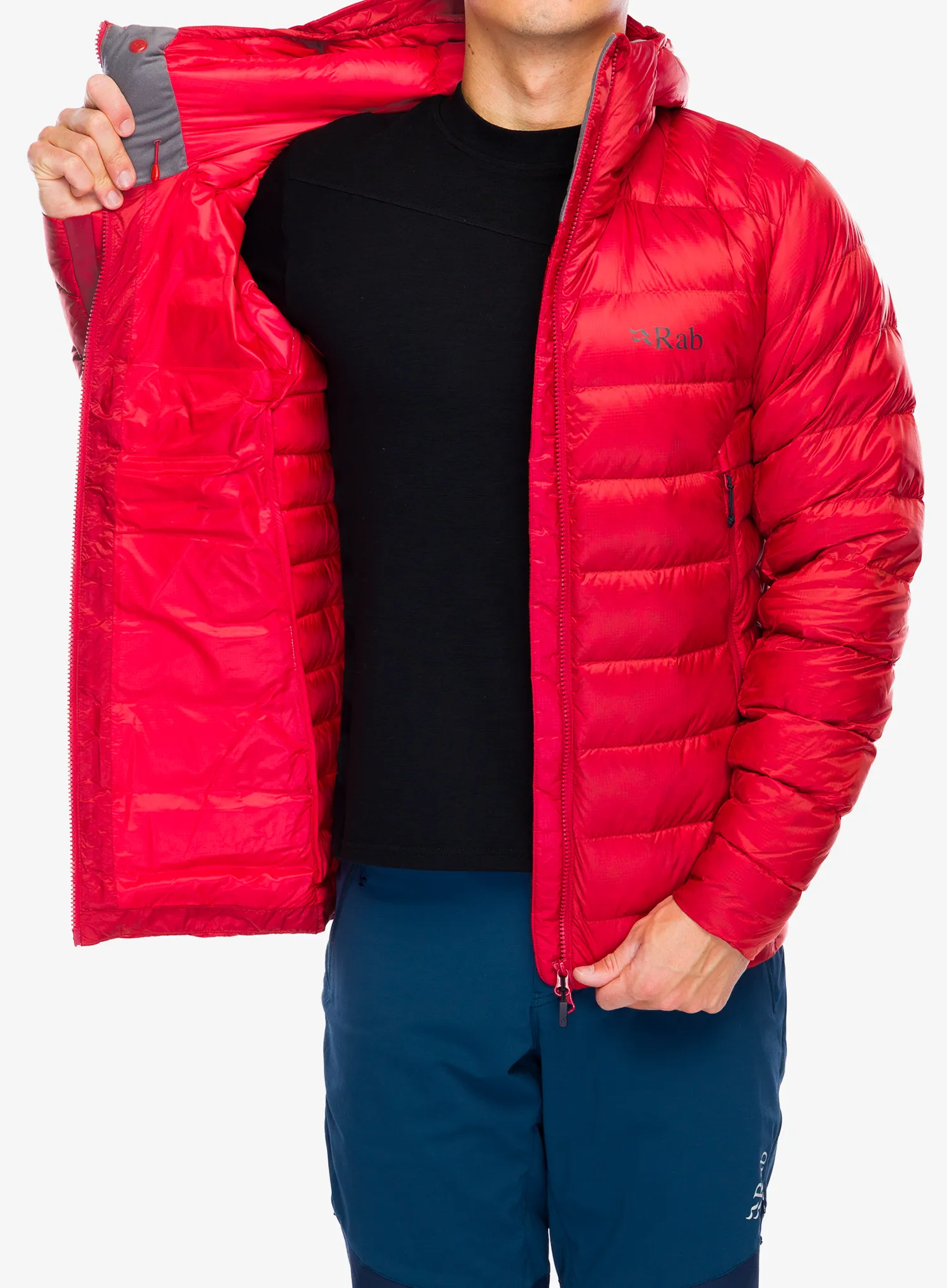 Páperová bunda Rab Electron Pro Jacket - tuscan red