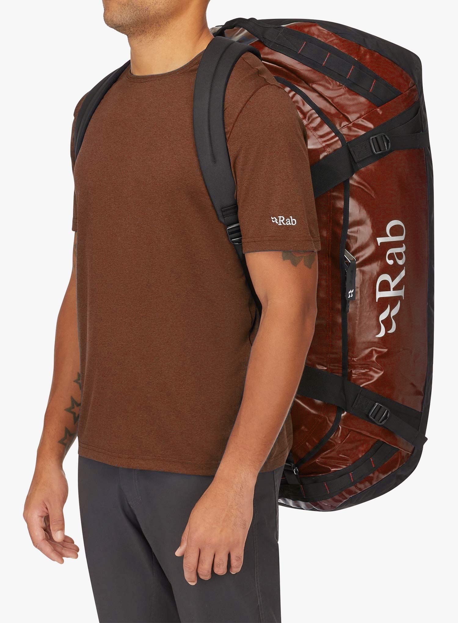 Cestovná taška Rab Expedition Kitbag II 120 - red clay