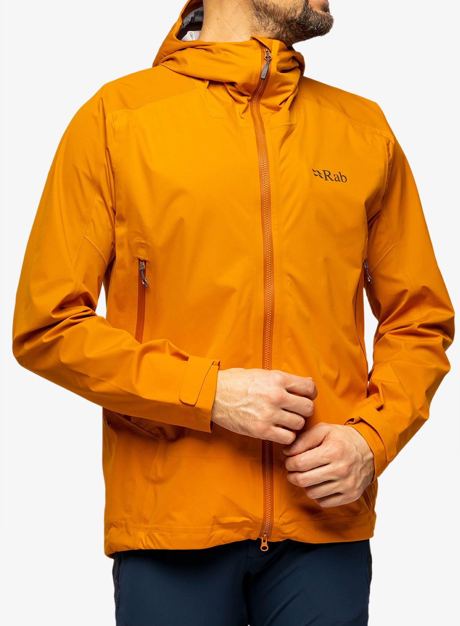 Bunda do dažďa Rab Kinetic Alpine 2.0 Jacket - marmalade