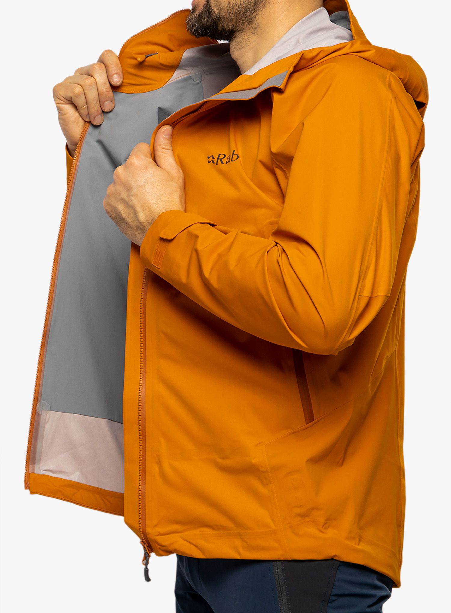 Bunda do dažďa Rab Kinetic Alpine 2.0 Jacket - marmalade