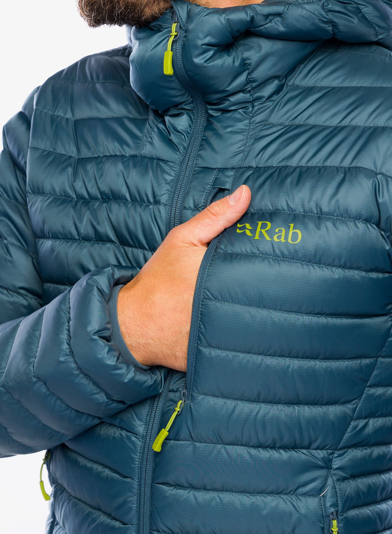 Páperová bunda Rab Microlight Alpine Jacket - orion blue