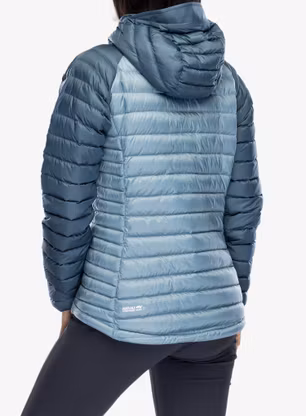 Bunda páperová dámska Rab Microlight Alpine Jacket - orion blue/citadel