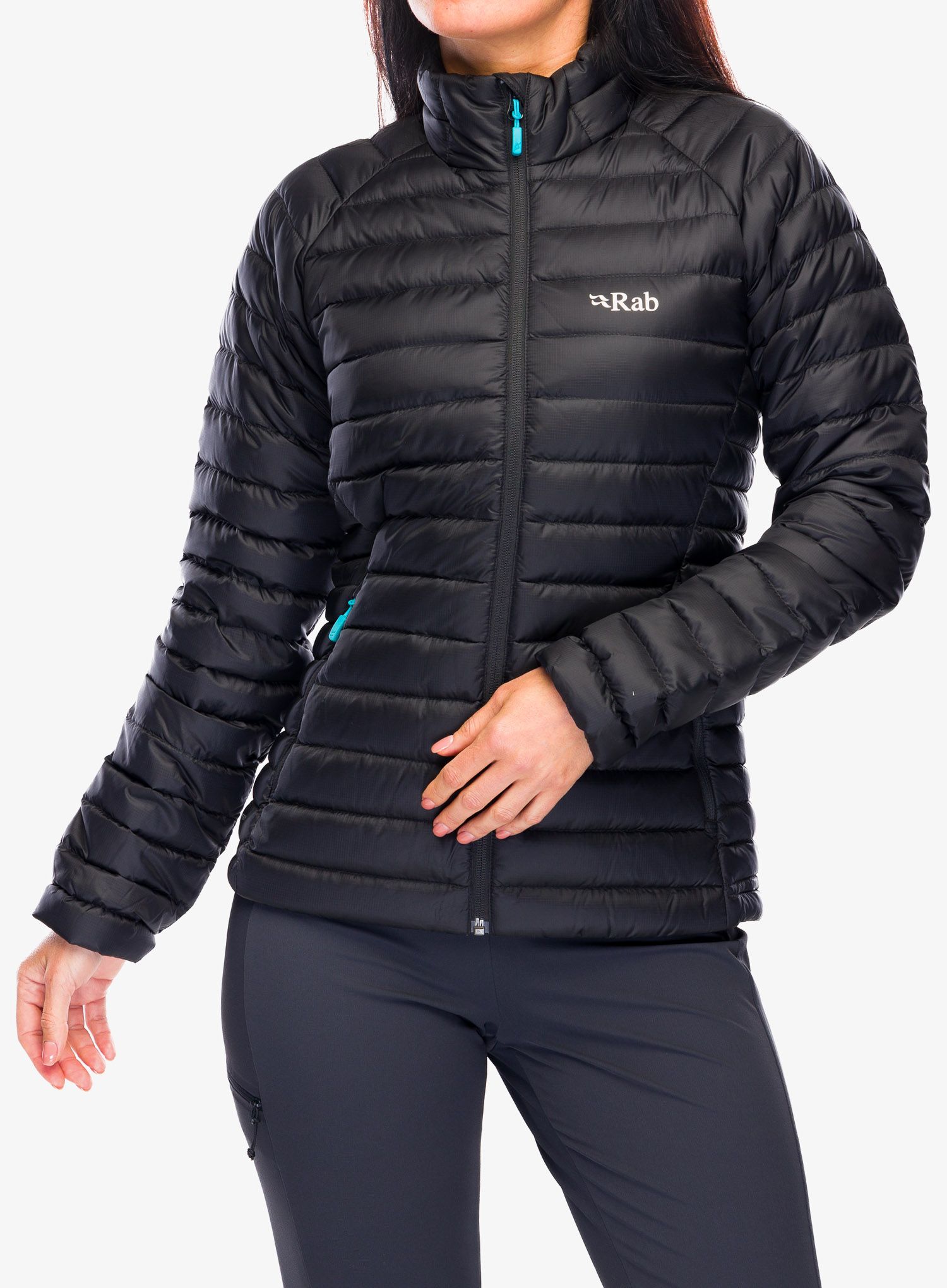 Bunda páperová dámska Rab Microlight Jacket - black