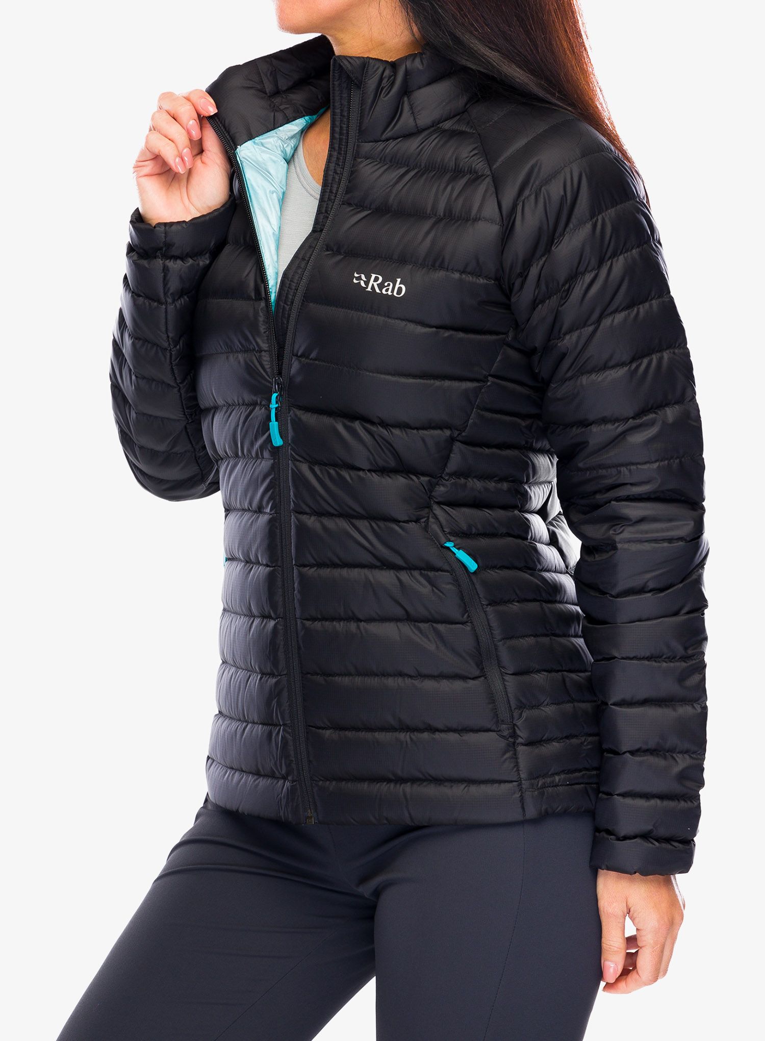 Bunda páperová dámska Rab Microlight Jacket - black