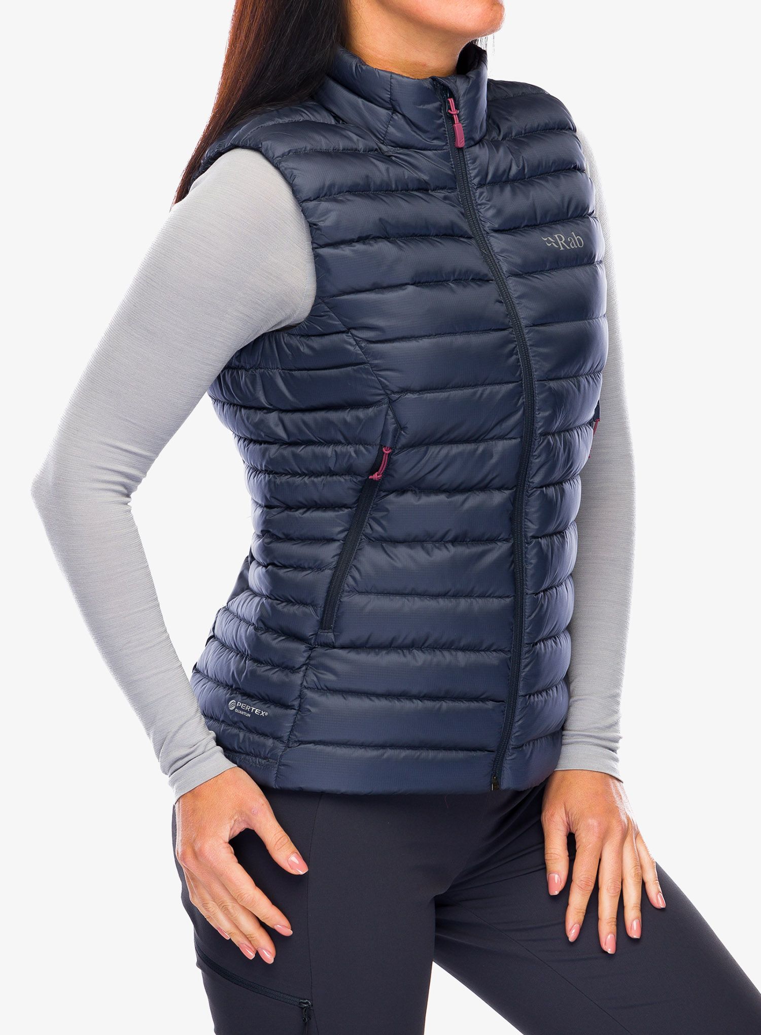 Páperová vesta dámska Rab Microlight Vest - steel
