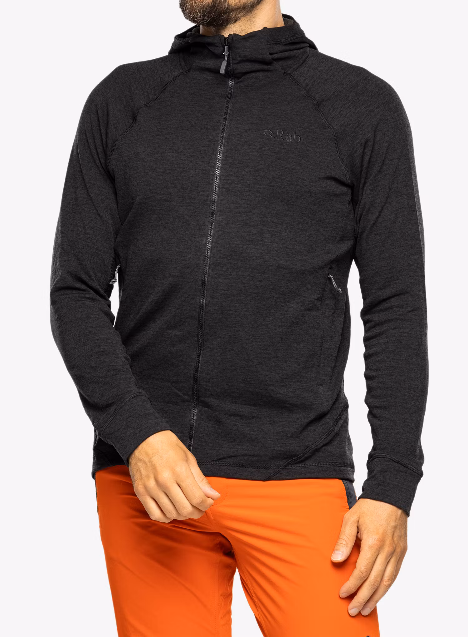 Mikina s kapucňou Rab Nexus Hoody - black