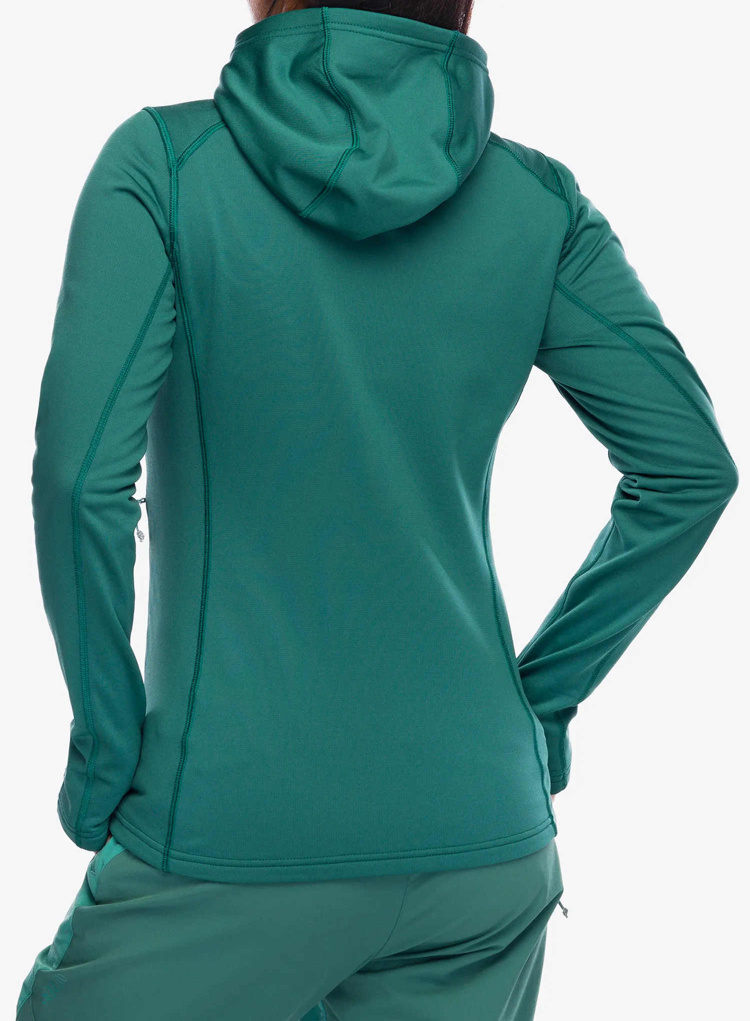 Dámska mikina s kapucňou Rab Superflux Hoody - green slate