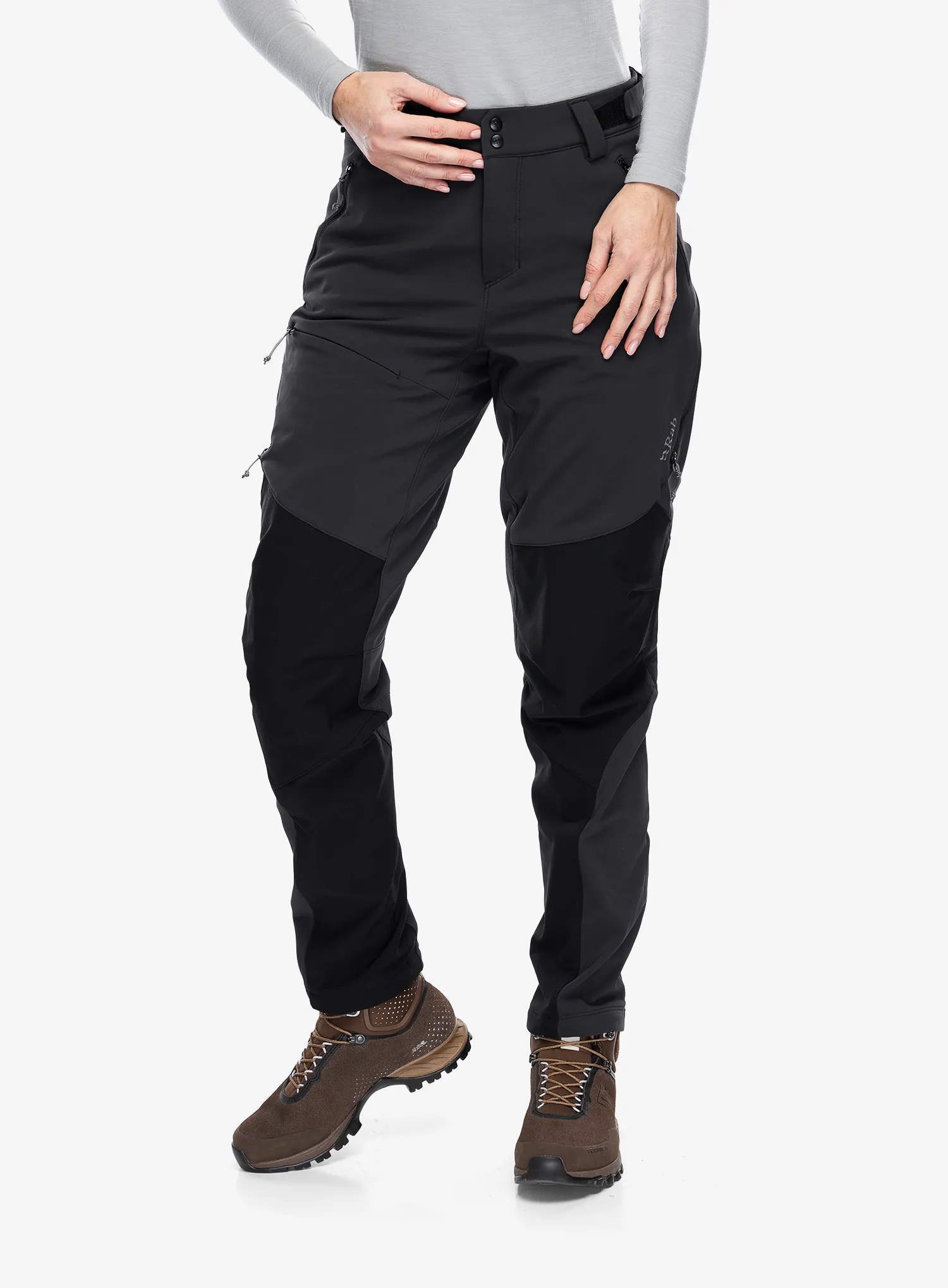 Dámske softshellové nohavice Rab Torque Winter Pants - black