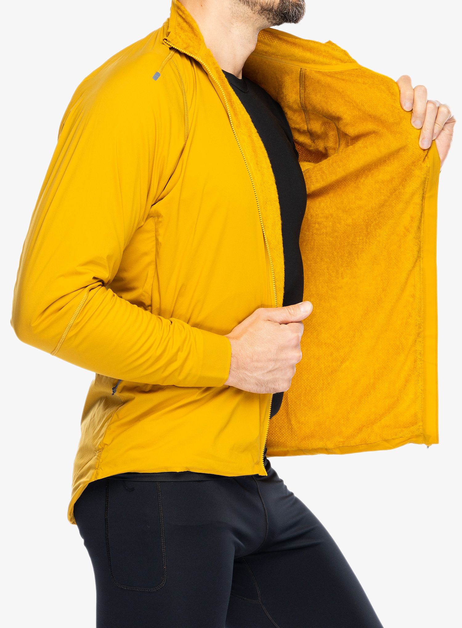 Softshellová bunda Rab VR Cinder Jacket - sahara