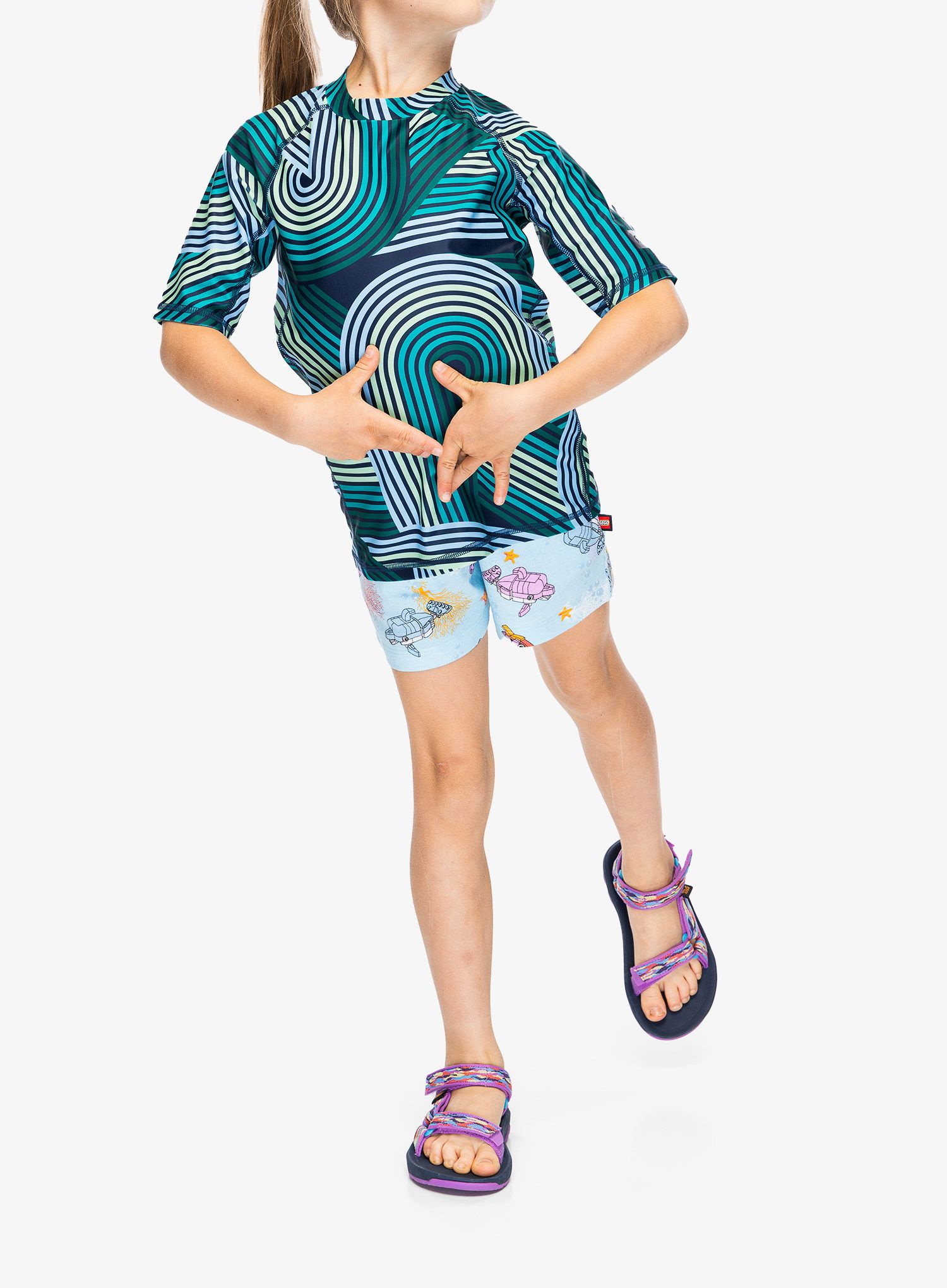 Detské tričko Reima Uiva - navy/navy