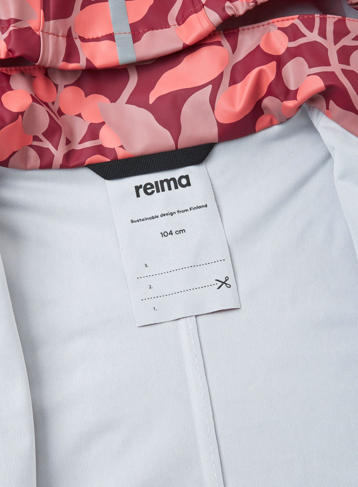 Dievčenská bunda Reima Vatten - jam red