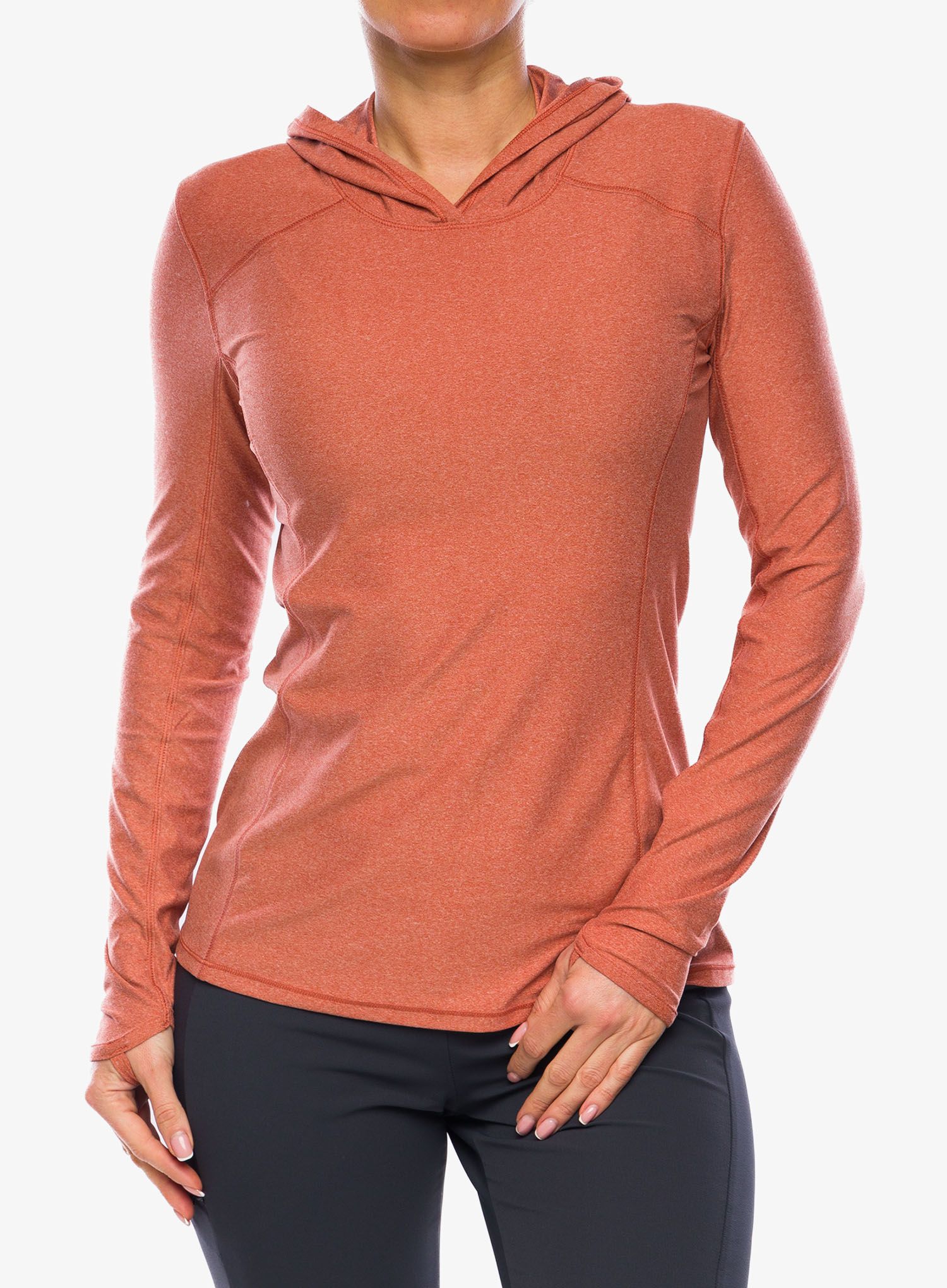 Mikina dámska Royal Robbins Amp Lite Hoodie - baked clay htr
