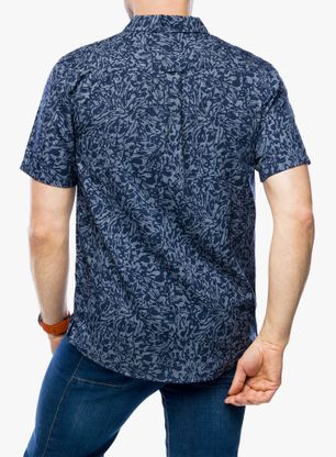 Košeľa Royal Robbins Amp Lite Printed S/S - deep blue fortuna pt