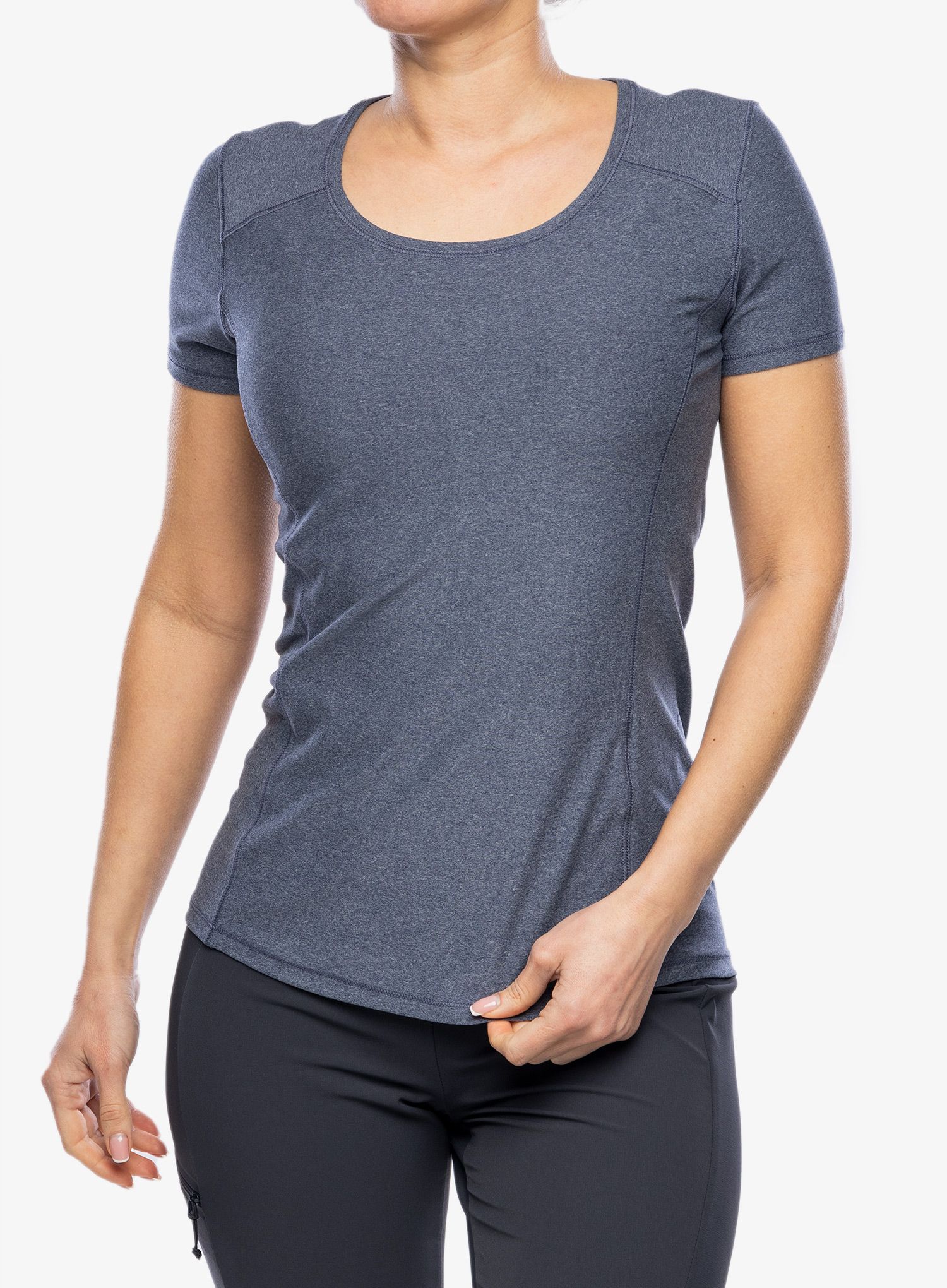 Dámske tričko Royal Robbins Amp Lite SS - navy htr