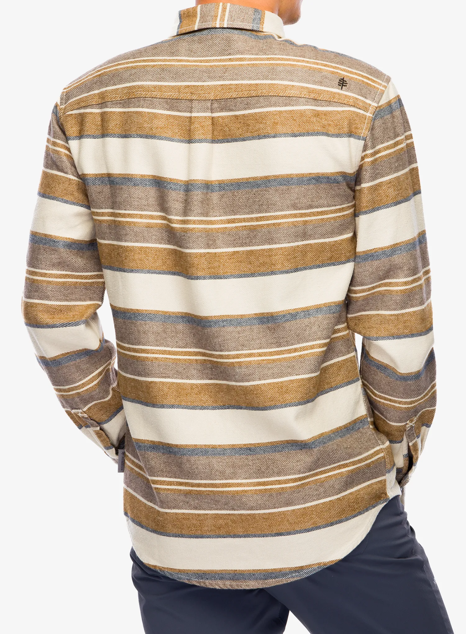 Turistická košeľa Royal Robbins Clouds Rest Hemp LS - bistre pacific crest stripe
