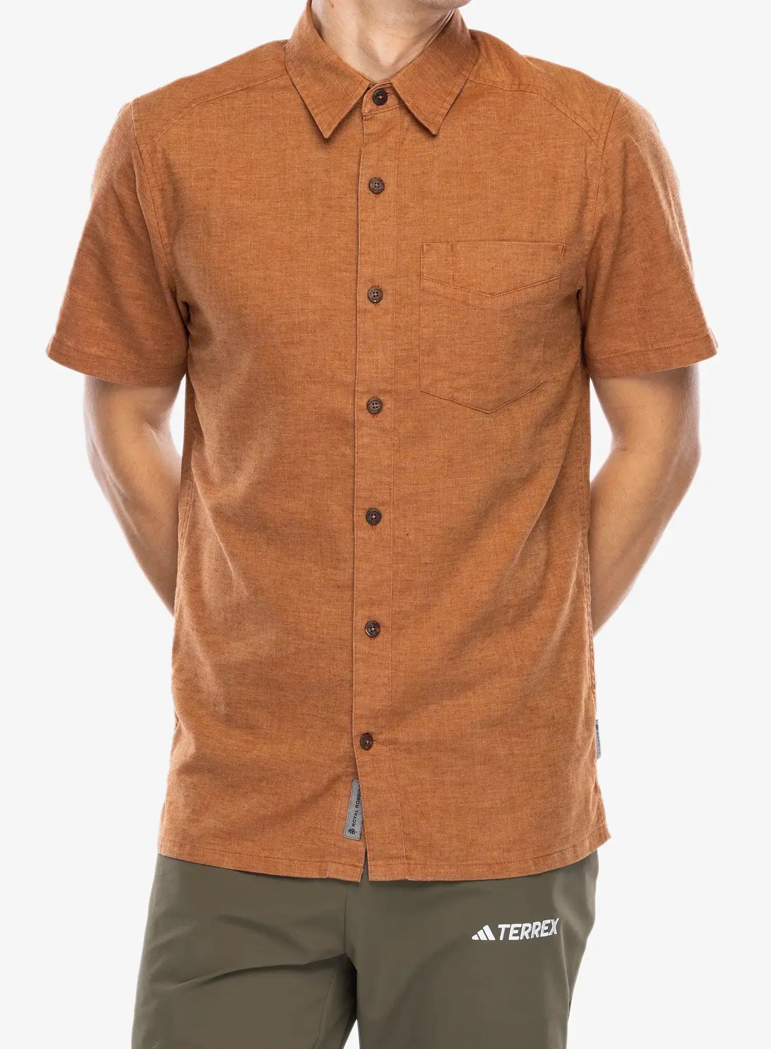 Košeľa Royal Robbins Hempline S/S - baked clay
