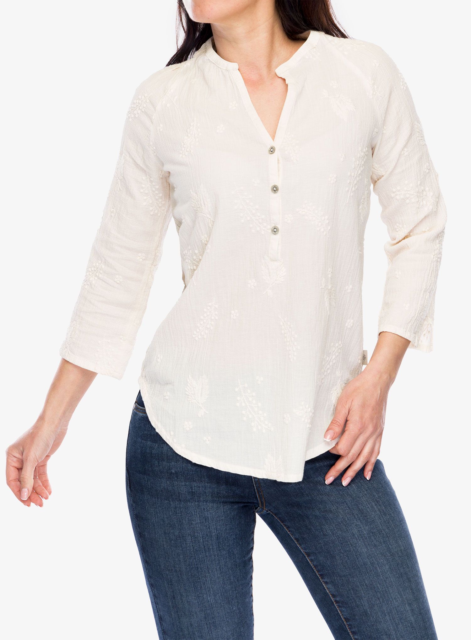 Dámska košeľa Royal Robbins Oasis Tunic II 3/4 Sleeve - undyed