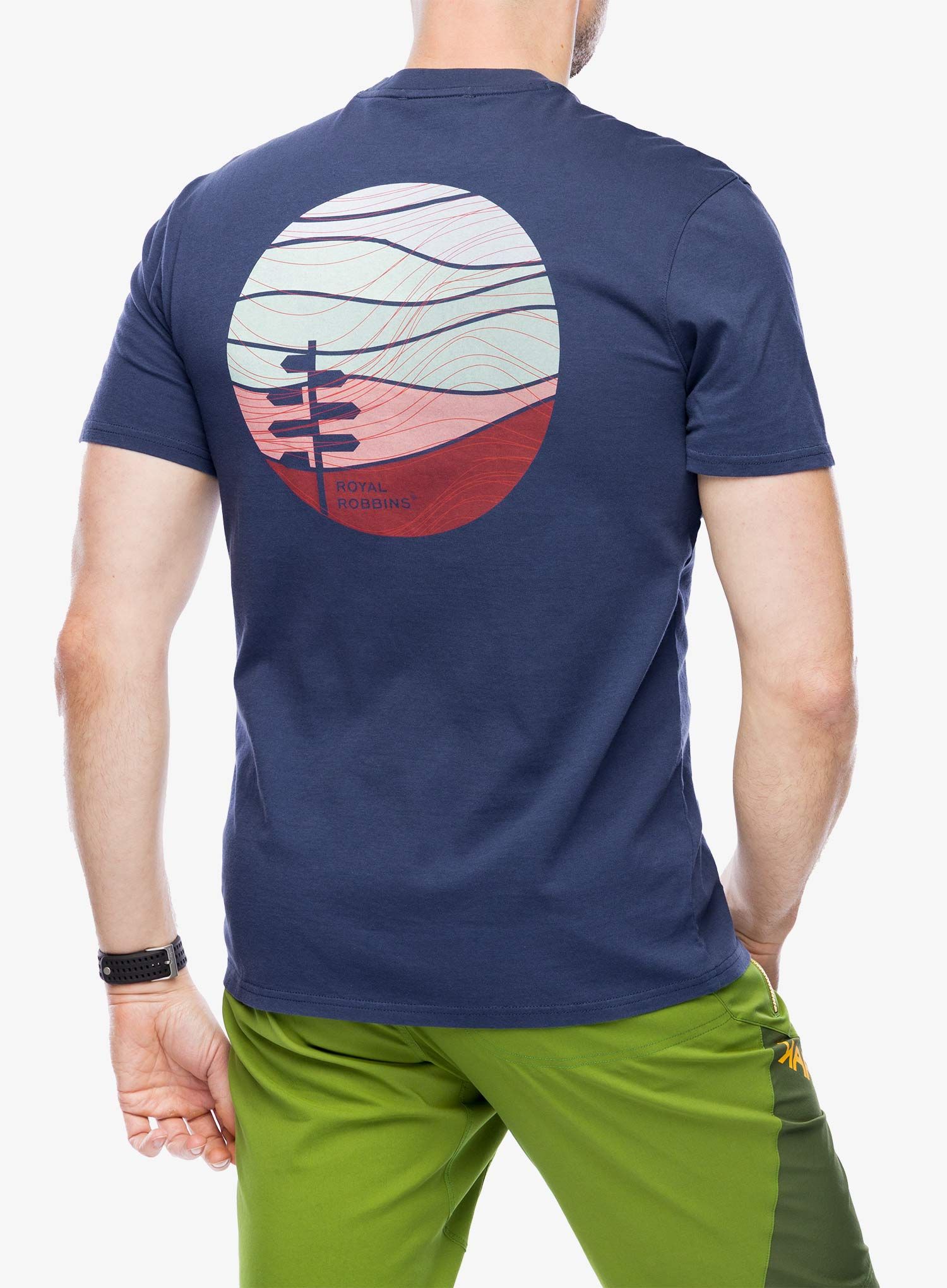 Tričko s potlačou Royal Robbins RR Graphic S/S - navy