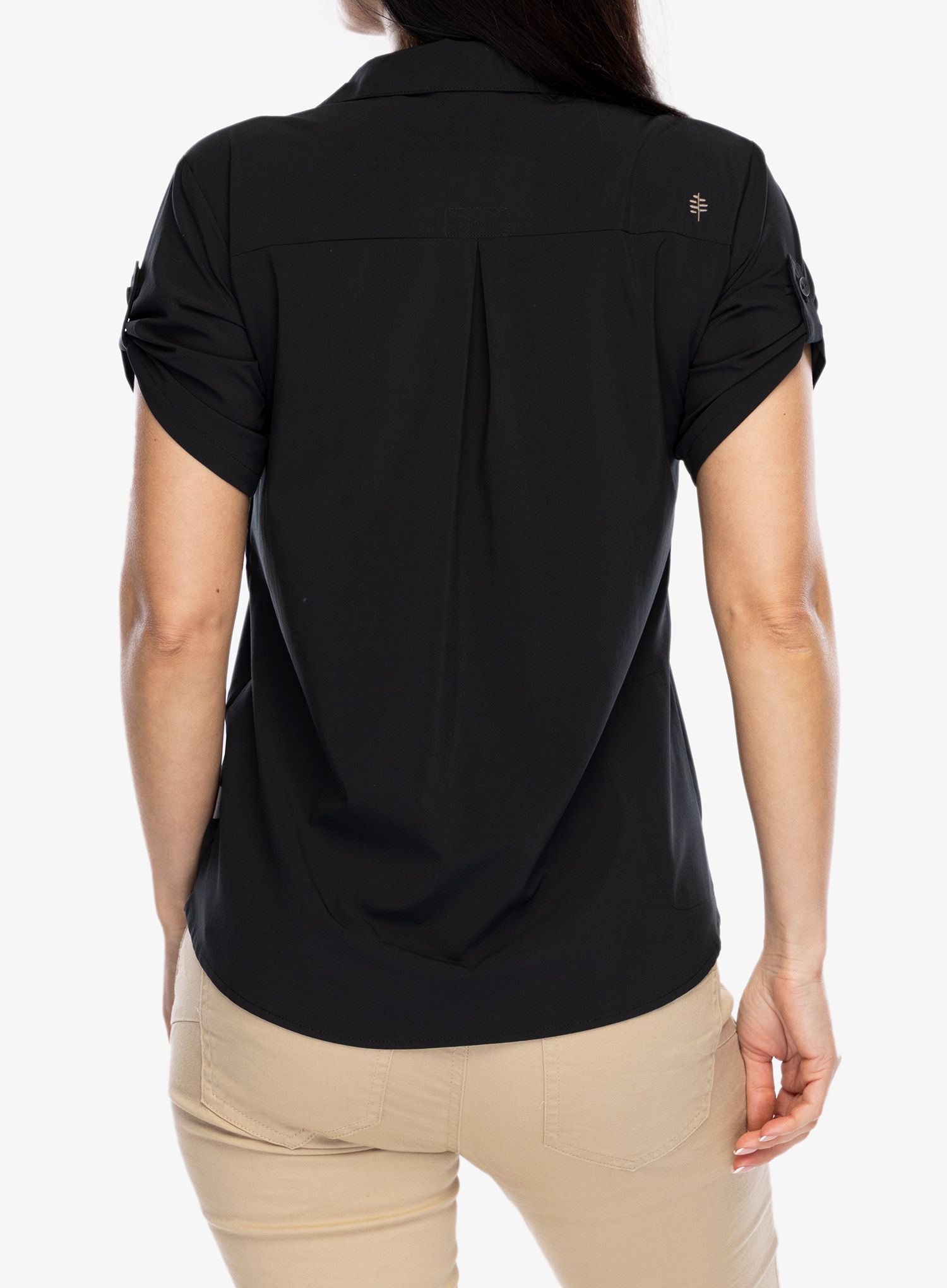 Dámska košeľa Royal Robbins Spotless Evolution Meadow SS - jet black