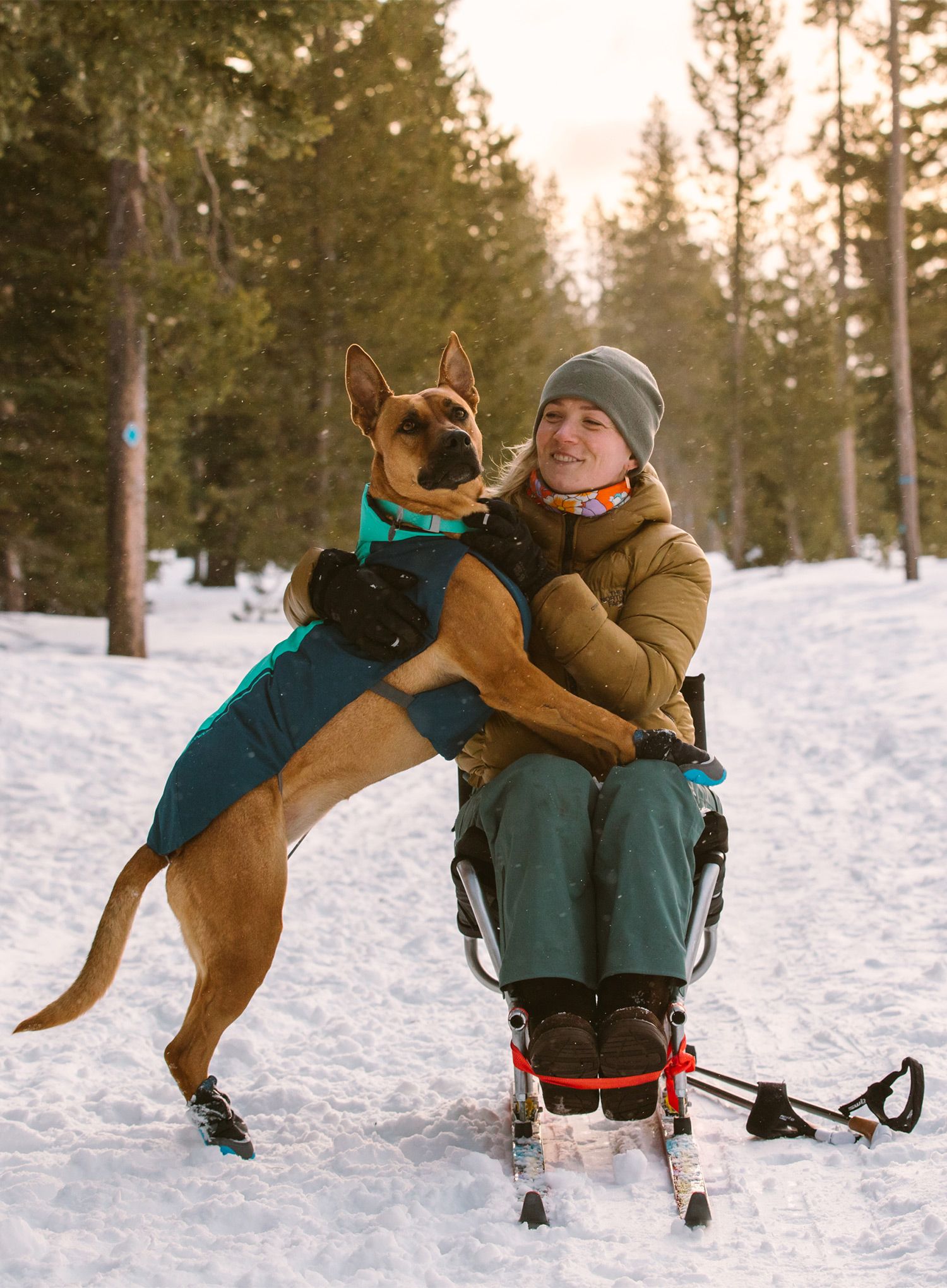 Bunda pre psa Ruffwear Vert Jacket - aurora teal