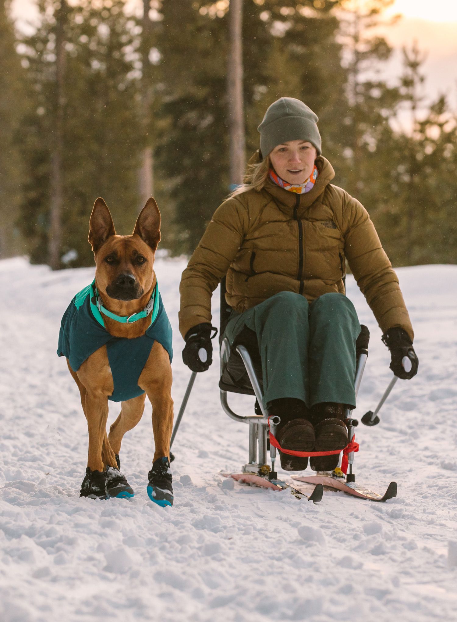 Bunda pre psa Ruffwear Vert Jacket - aurora teal