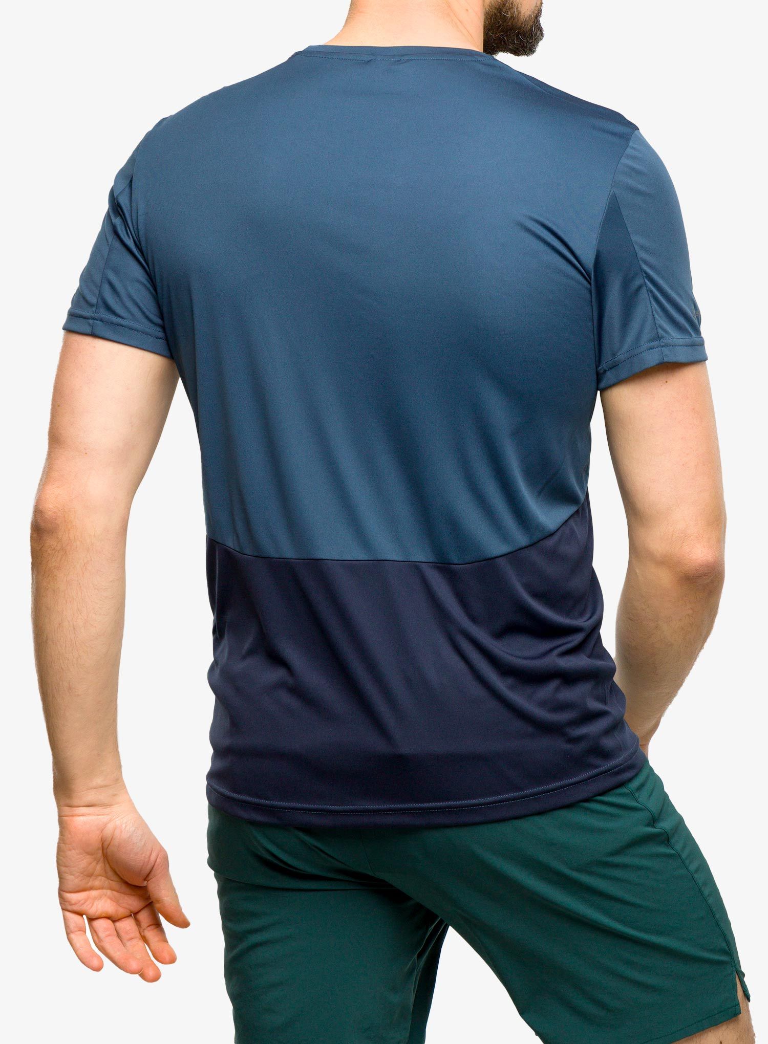 Tričko SCOTT Endurance Tech S/S - metal blue/dark blue