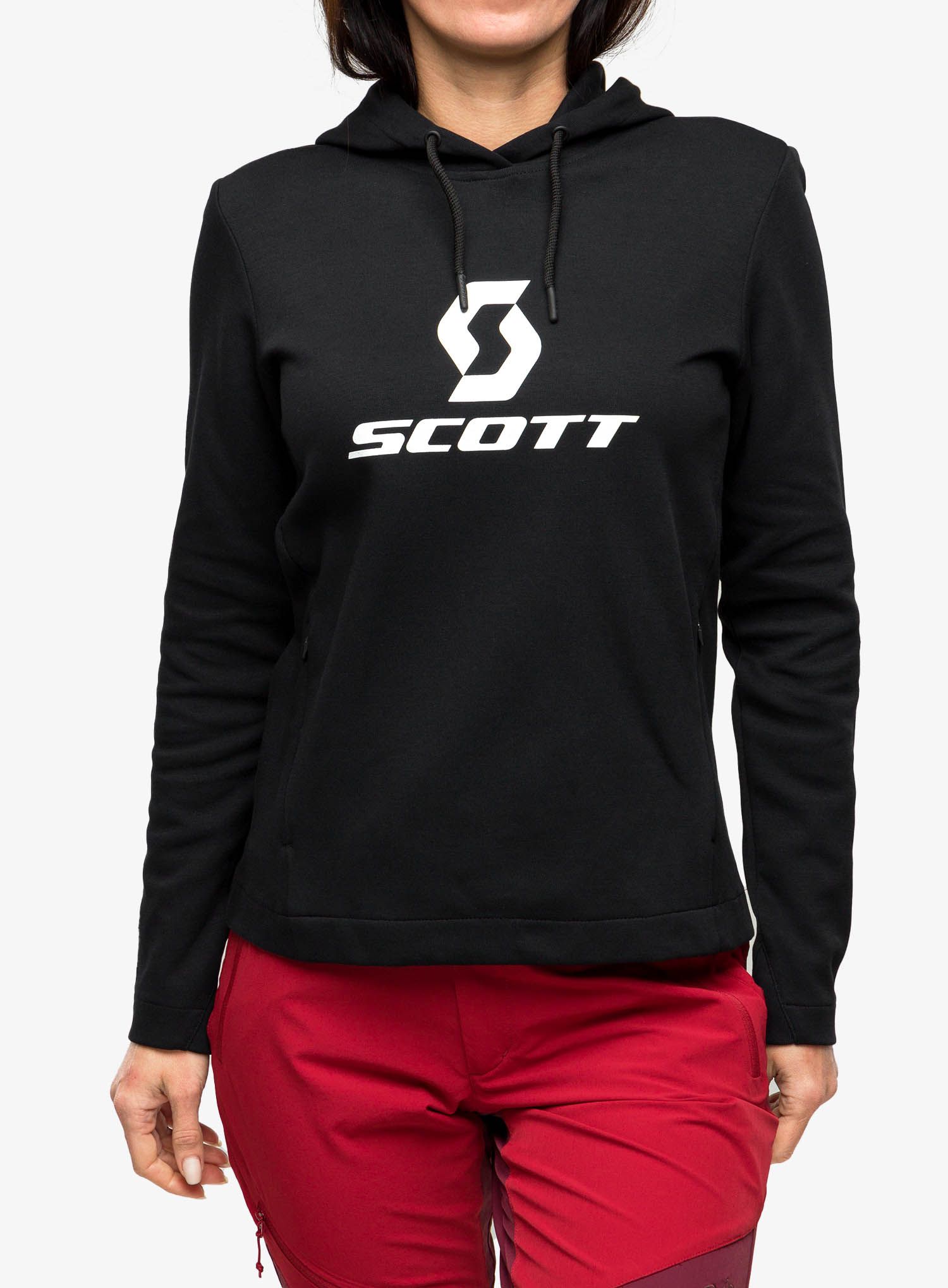 Dámska mikina s kapucňou SCOTT Hoody Tech - blck