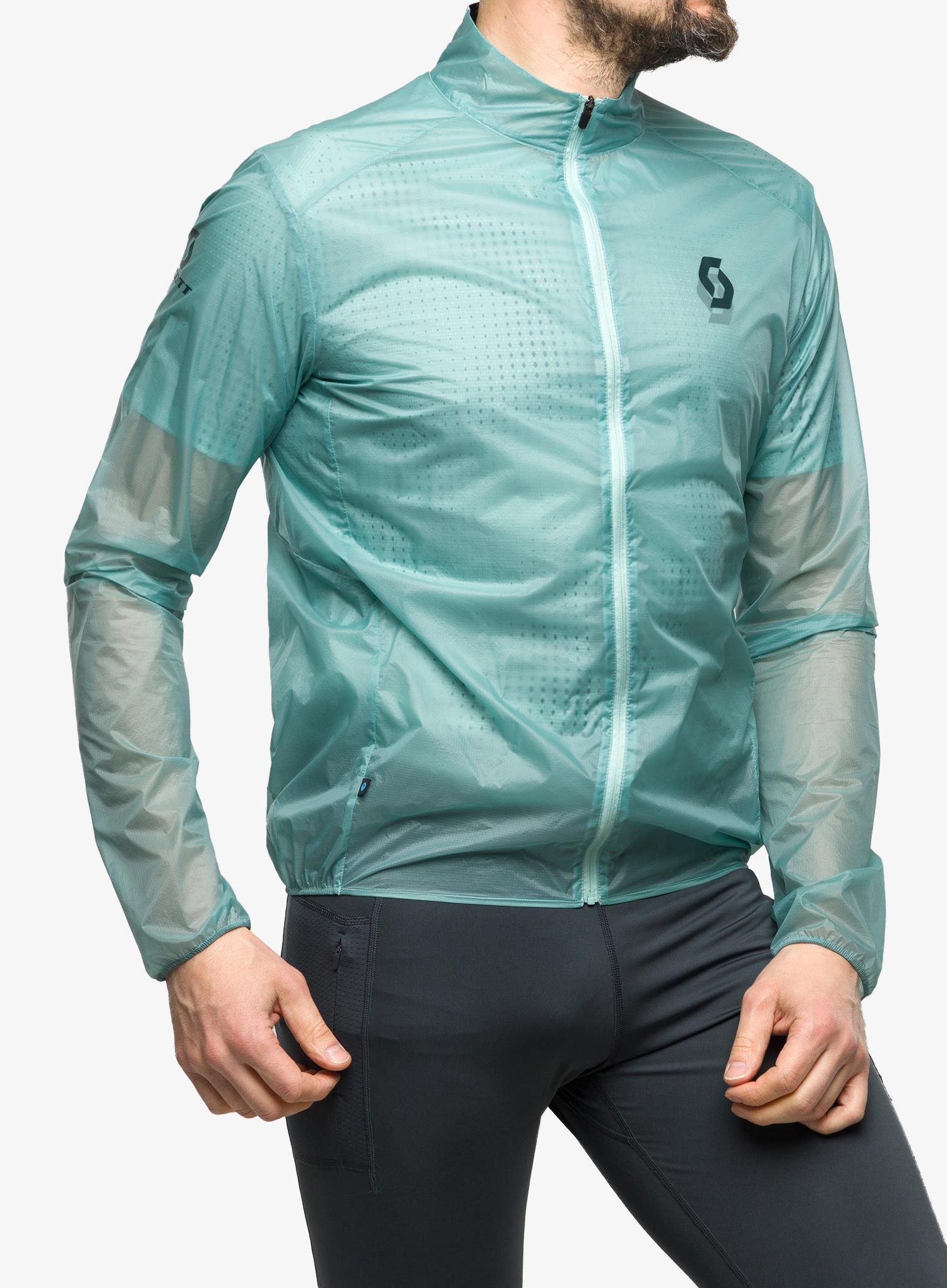 Bežecká bunda SCOTT RC Run WB - mineral green/aruba green
