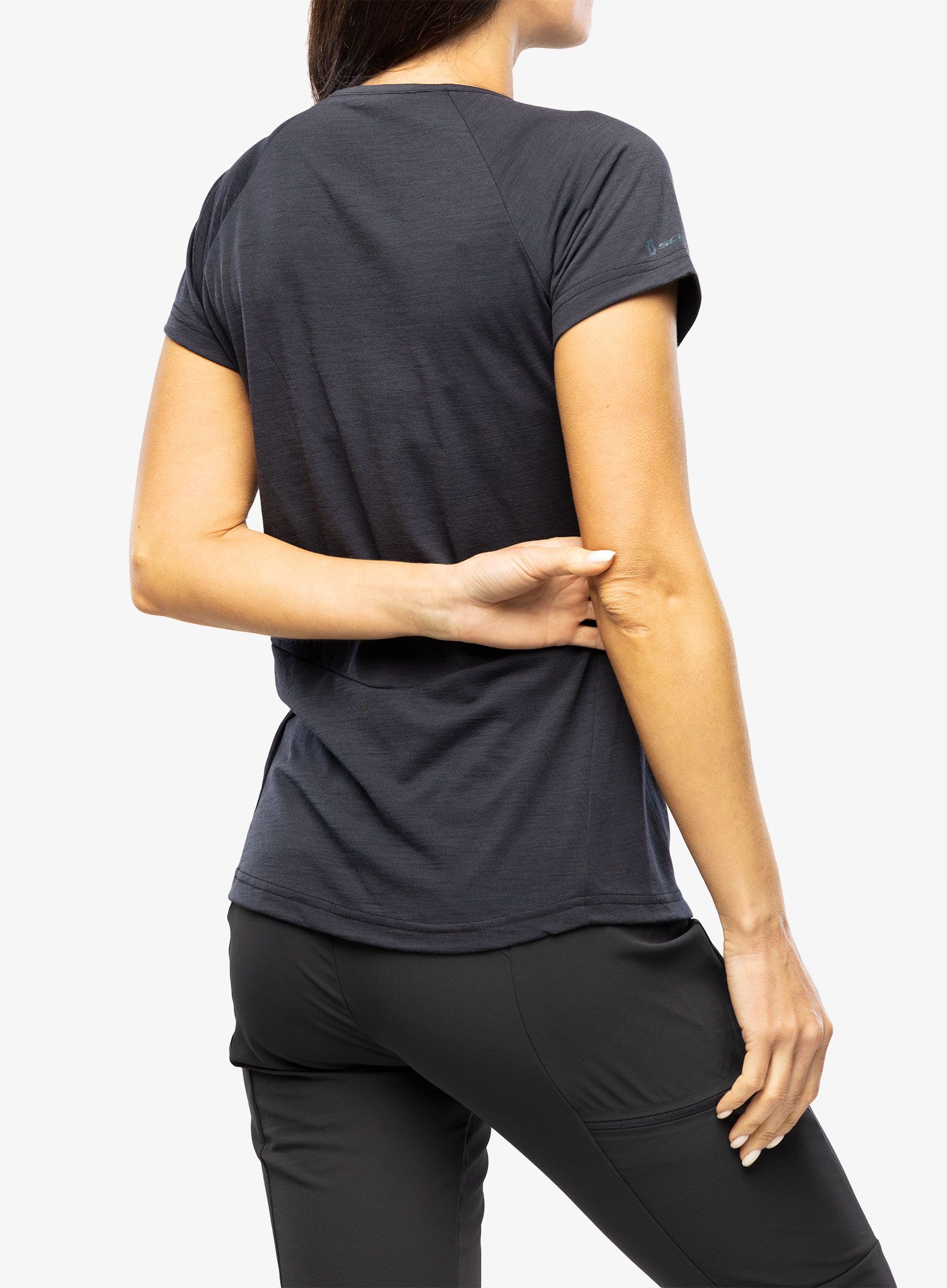 Merino tričko dámske SCOTT Shirt Defined Merino Tech S/S - blue