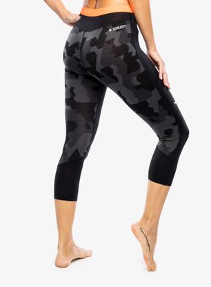 Dámske funkčné legíny Salewa Cristallo Warm Amr 3/4 Tight - black out