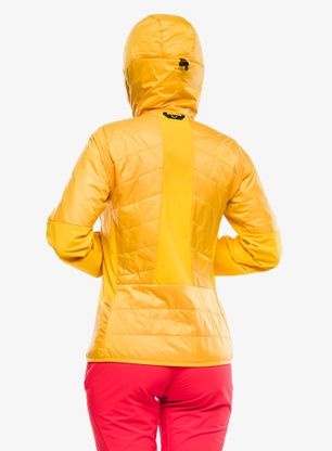 Zateplená bunda dámska Salewa Ortles Hyb TWR Jacket - gold